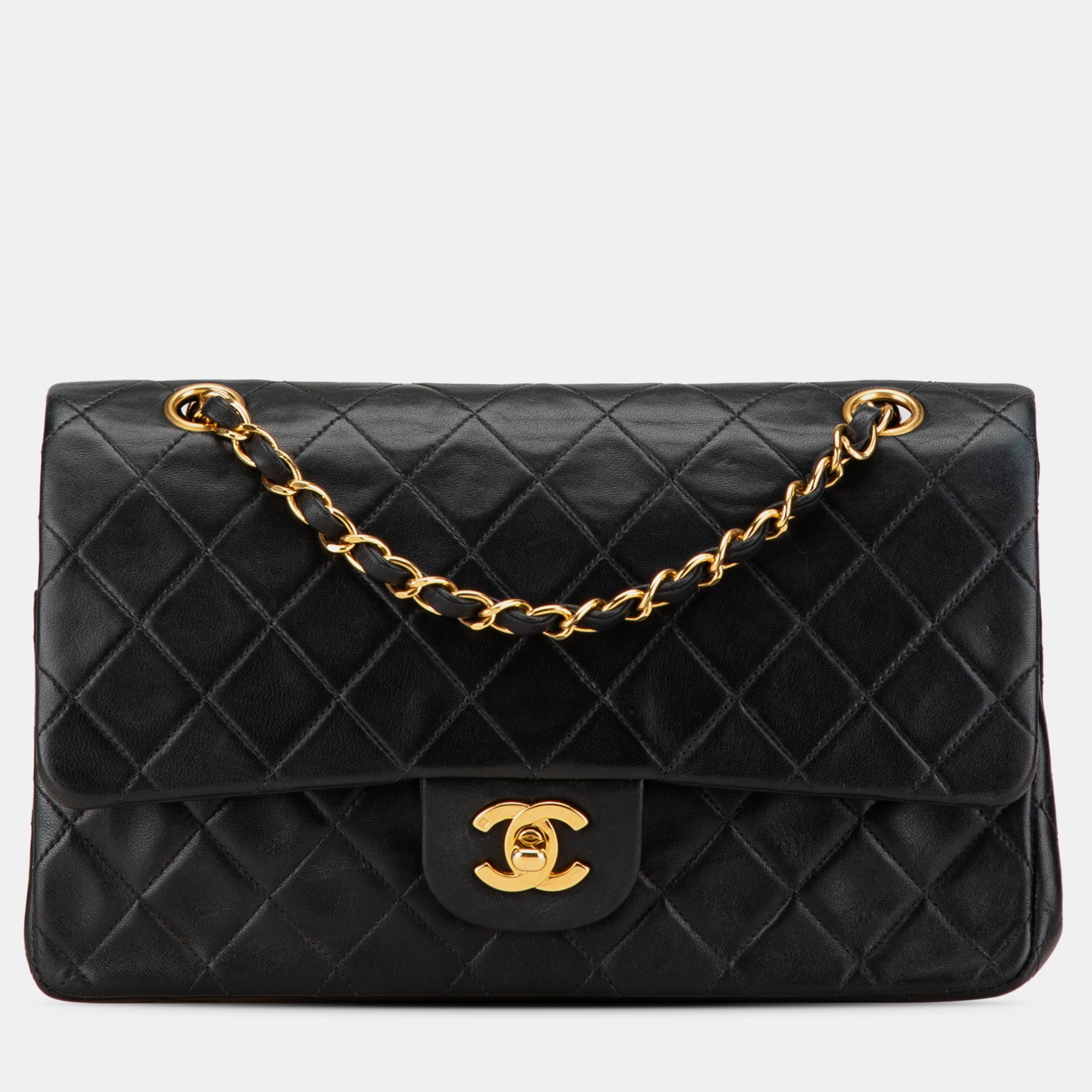 

Chanel Black Medium Classic Lambskin Double Flap