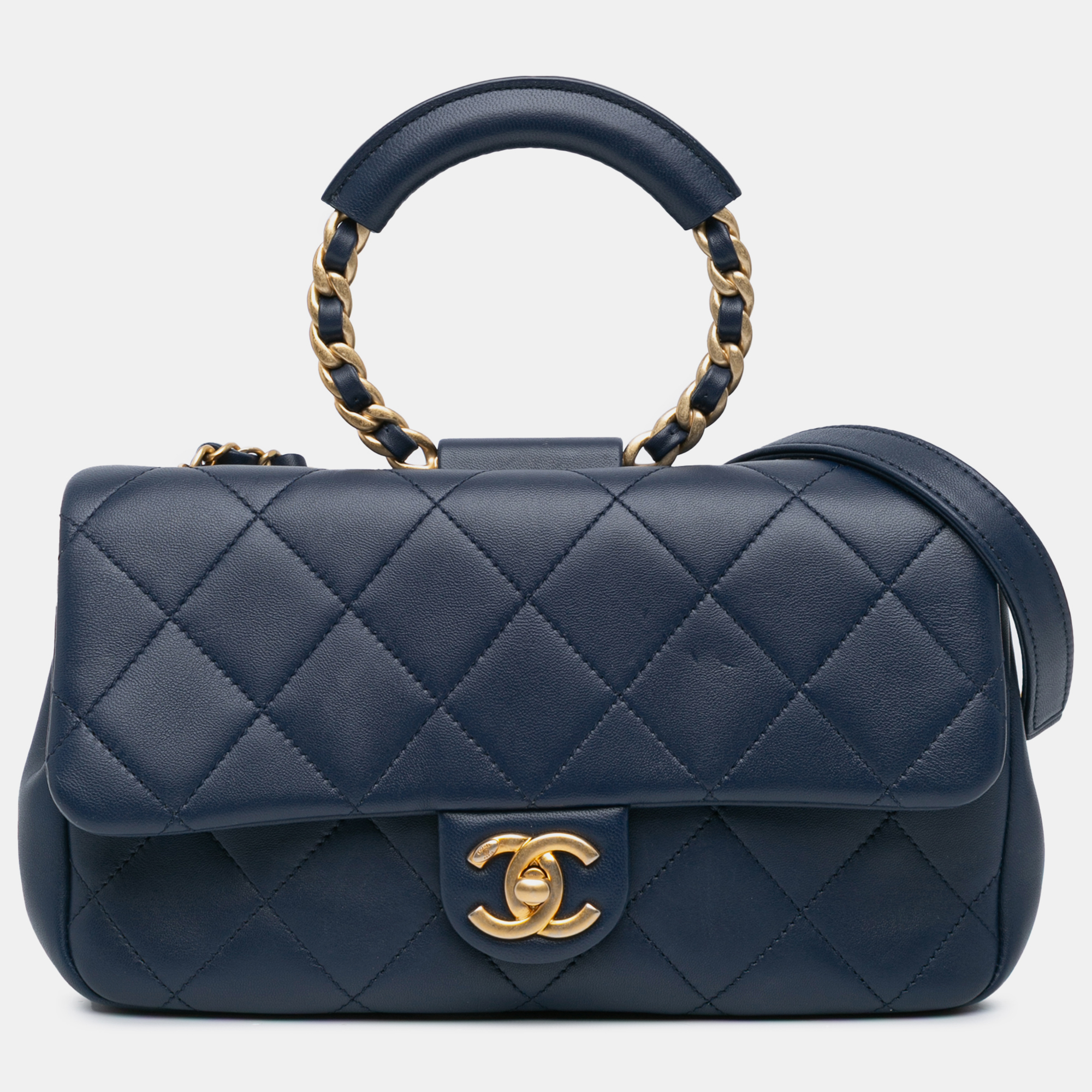 

Chanel Blue Medium Lambskin In the Loop Flap