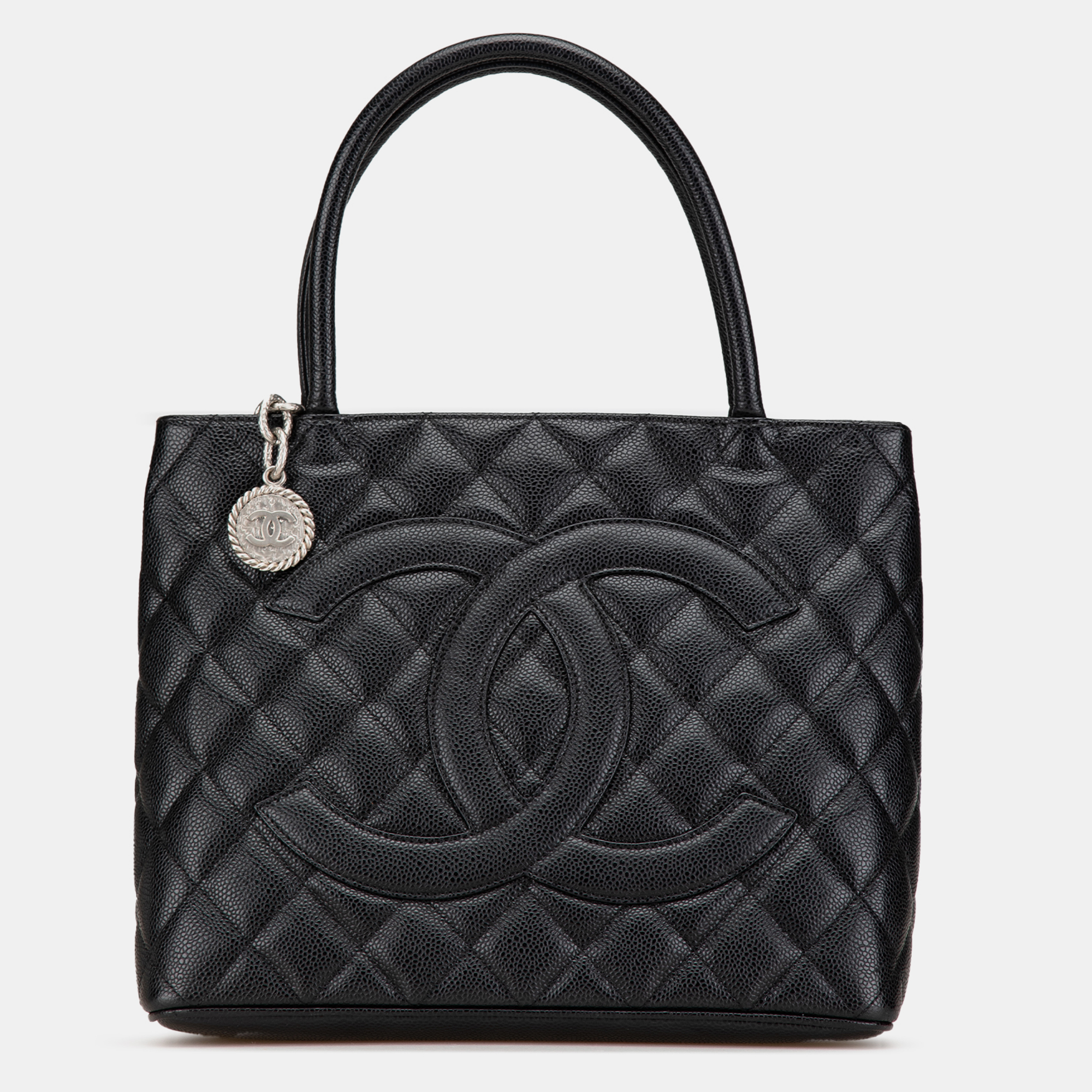 

Chanel Black Caviar Medallion Tote