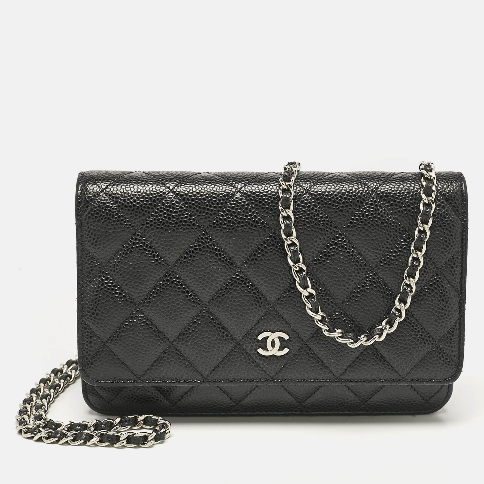 

Chanel Black Quilted Caviar Leather WOC Bag