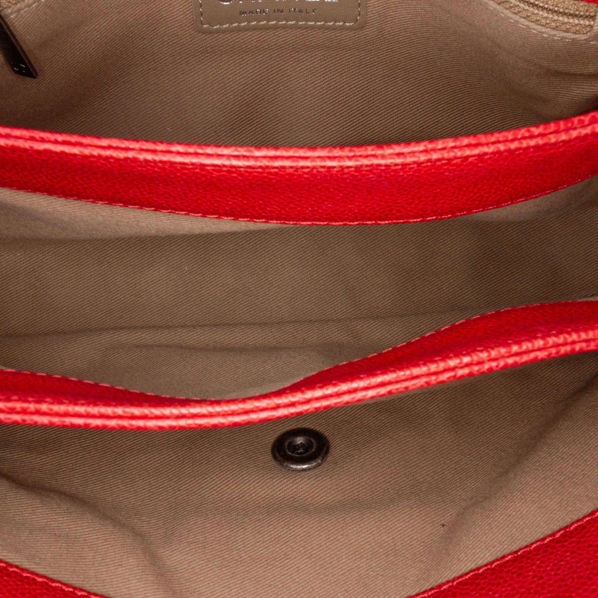 Chanel Red Medium Quilted Caviar Simply CC Flap Bag 