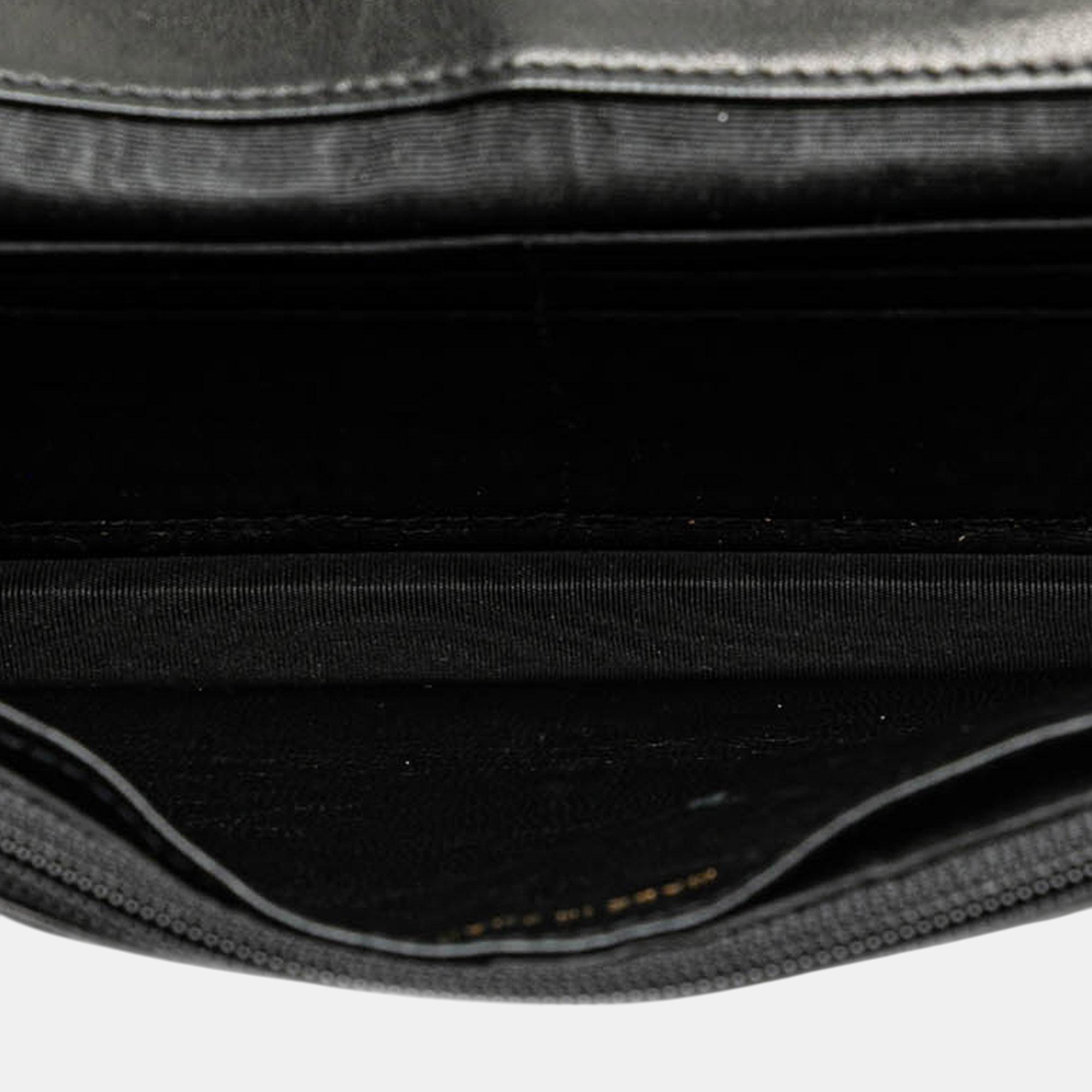 Chanel Black CC Caviar Wallet on Chain 