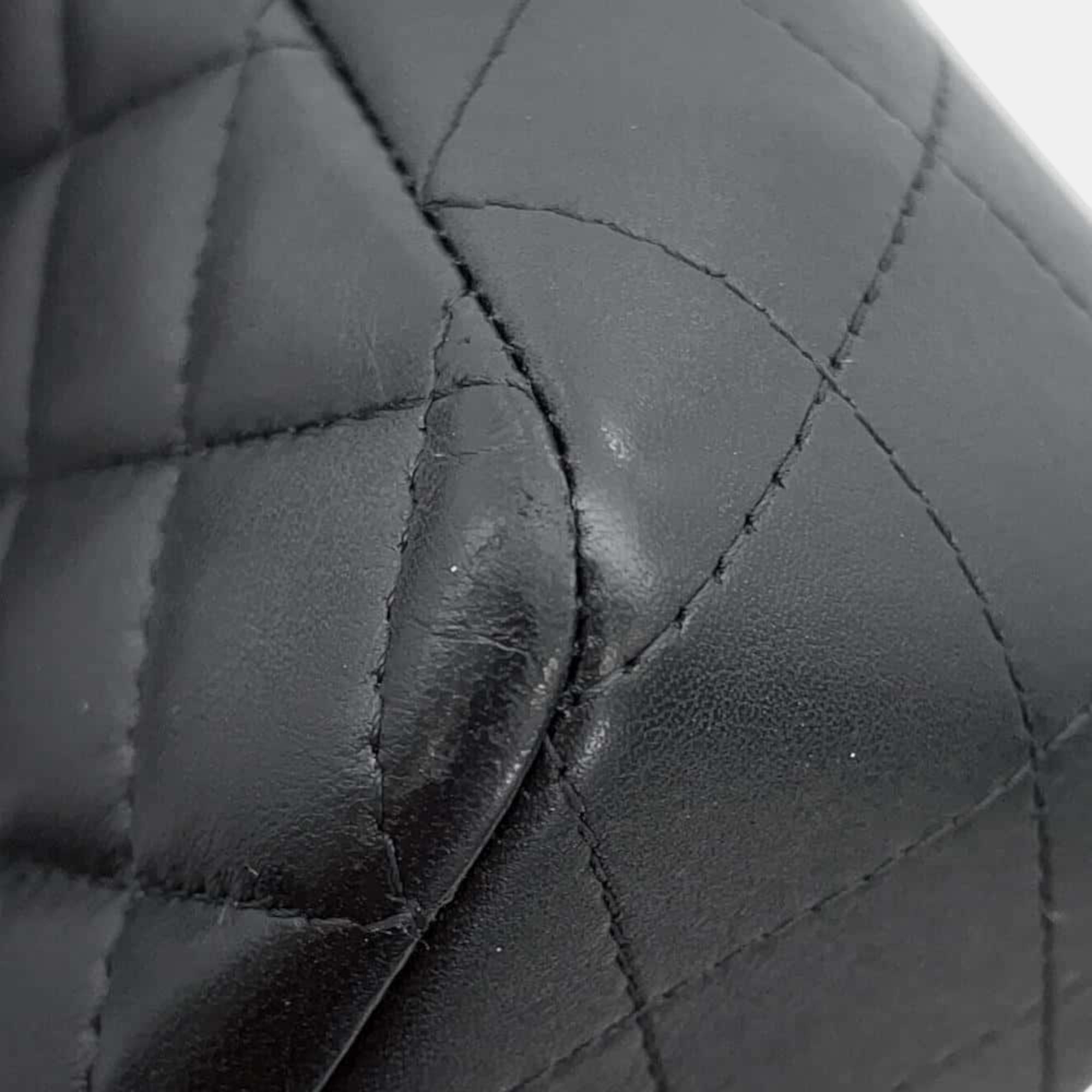 Chanel Top Handle Blackas2431 Lambskin Size 20 