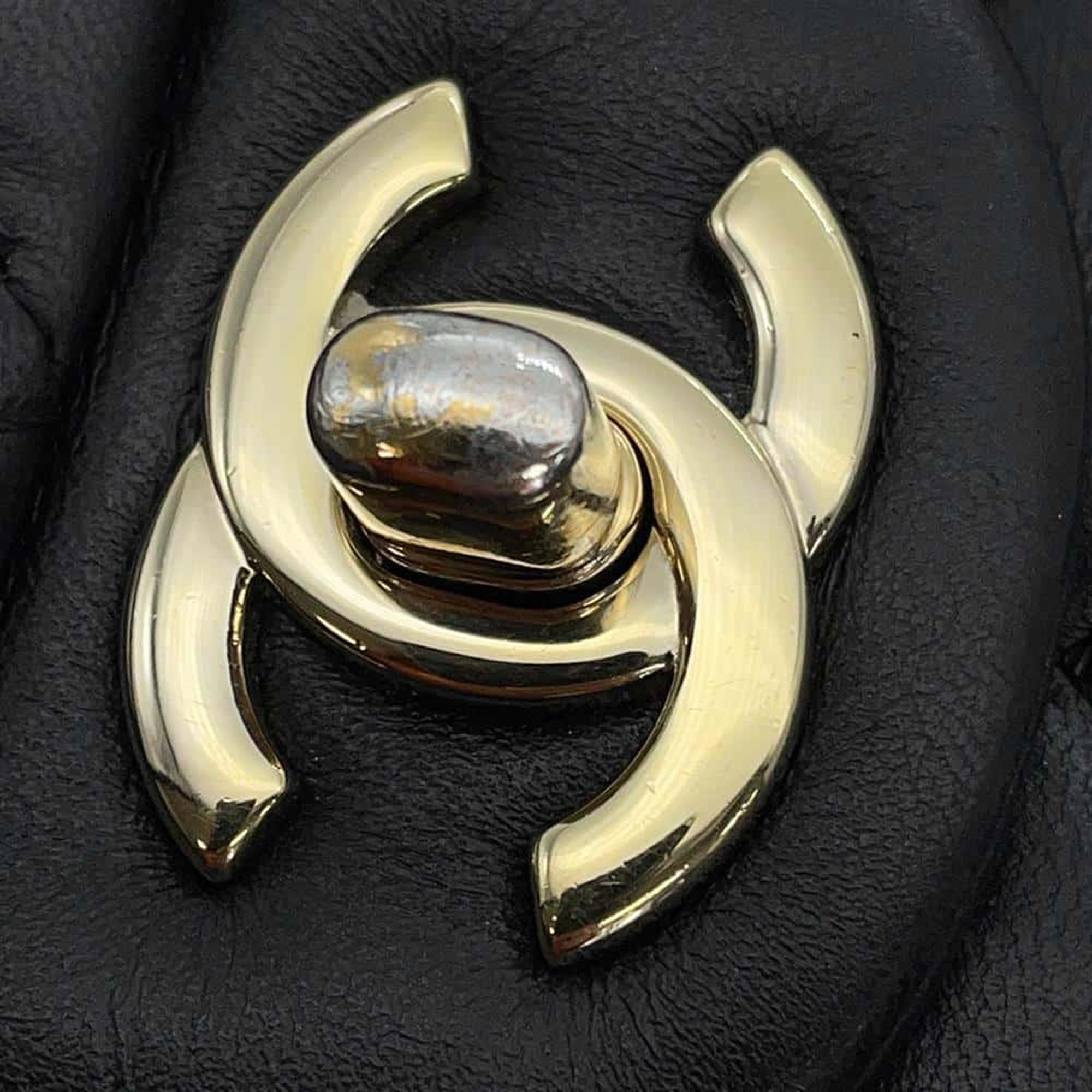 Chanel Top Handle Blackas2431 Lambskin Size 20 