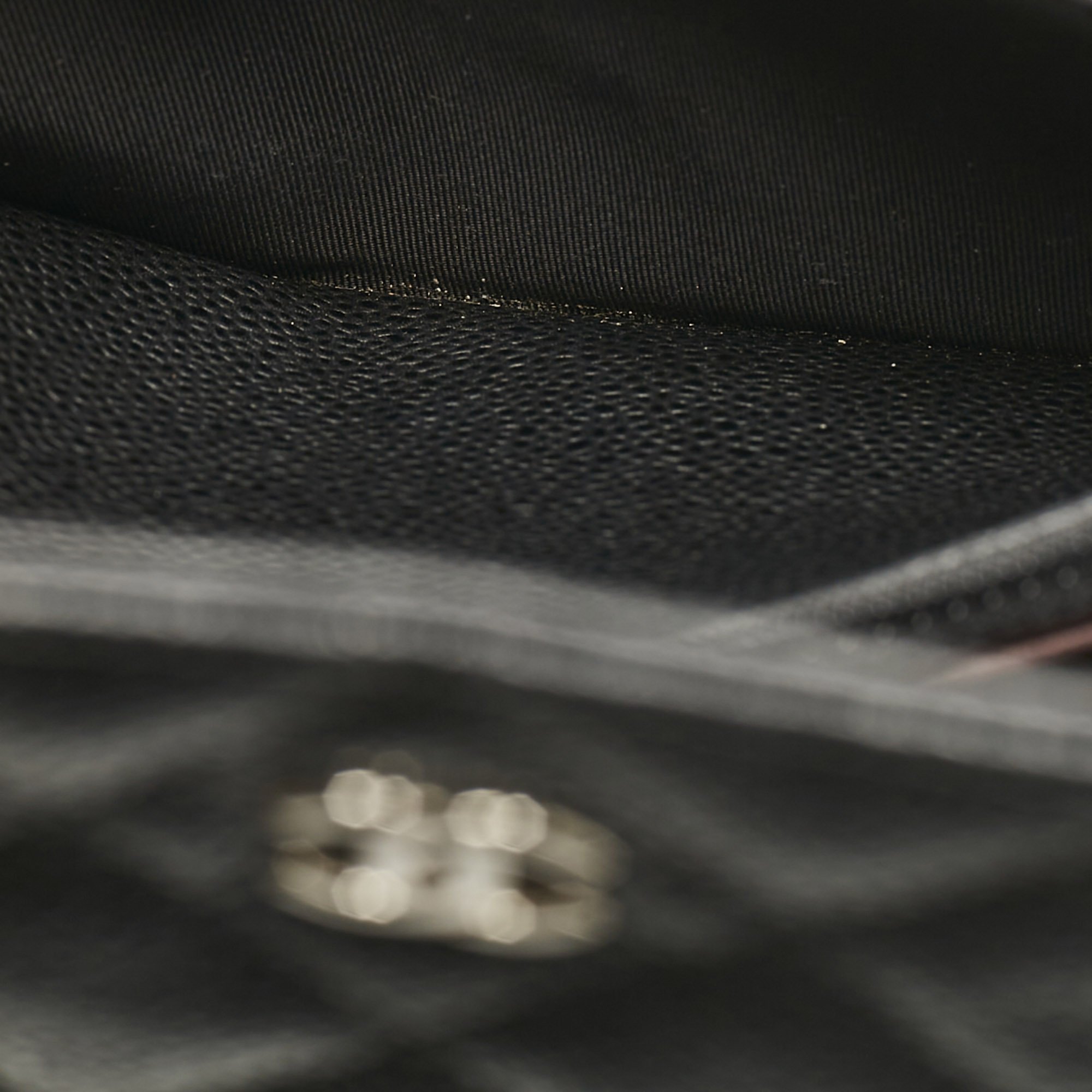 Chanel Black Quilted Caviar Leather WOC Bag 