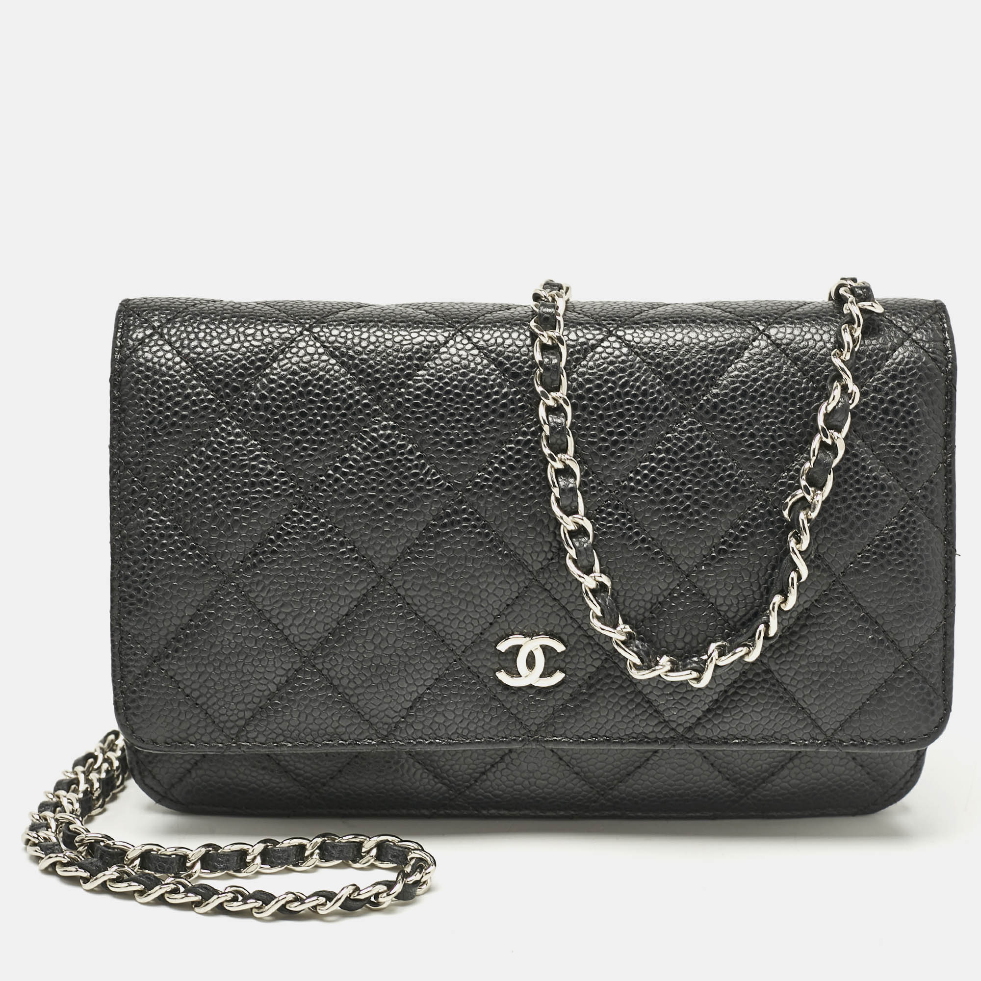 

Chanel Black Quilted Caviar Leather WOC Bag