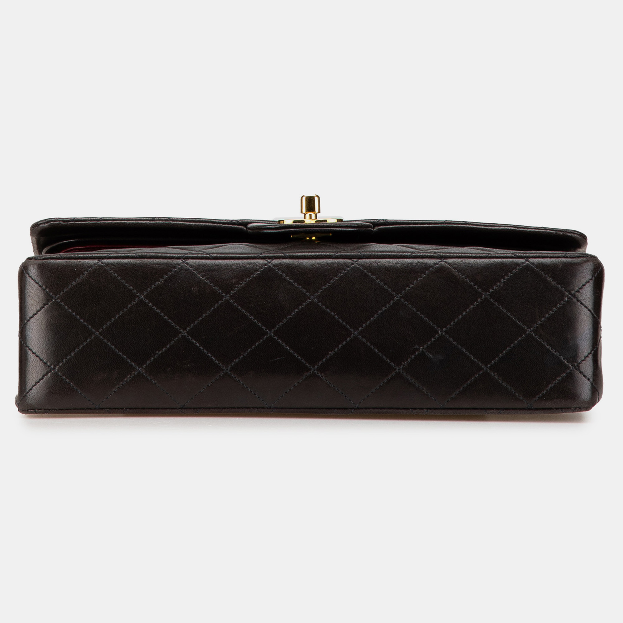 Chanel Brown Medium Classic Lambskin Double Flap 