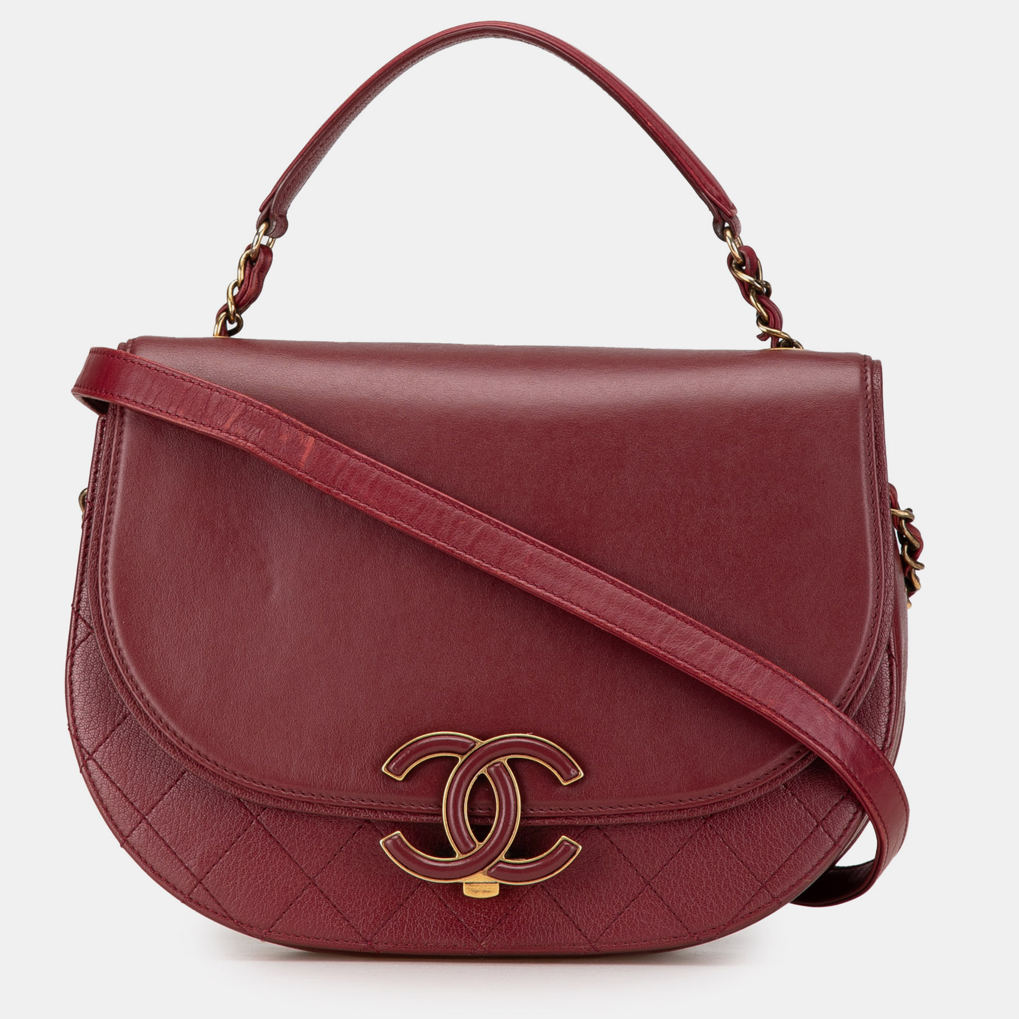 

Chanel Red Medium Calfskin Coco Curve Flap