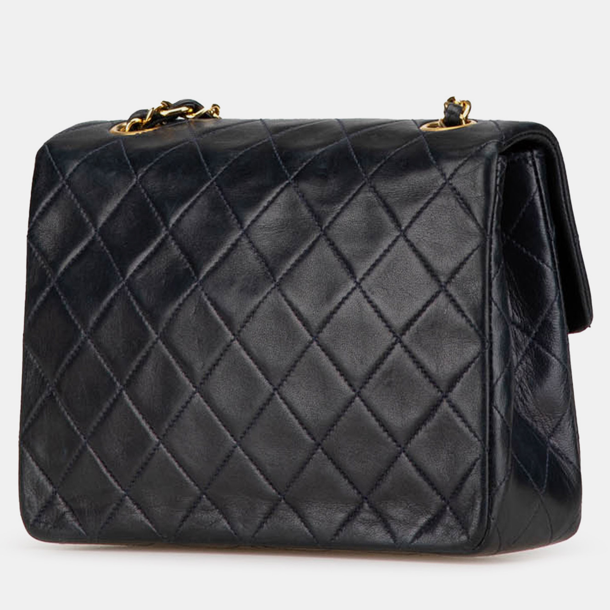 Chanel Black Mini Classic Lambskin Single Flap Bag 