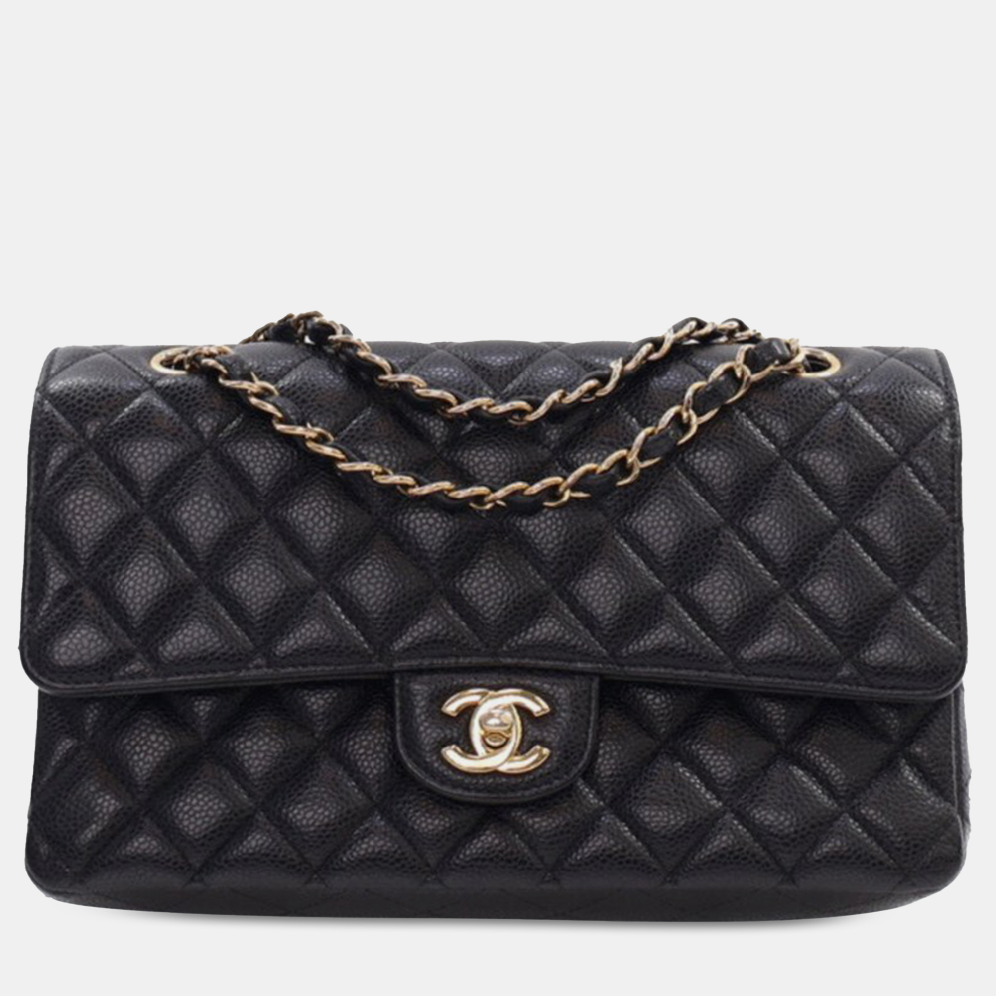 

Chanel Black Medium Classic Caviar Double Flap