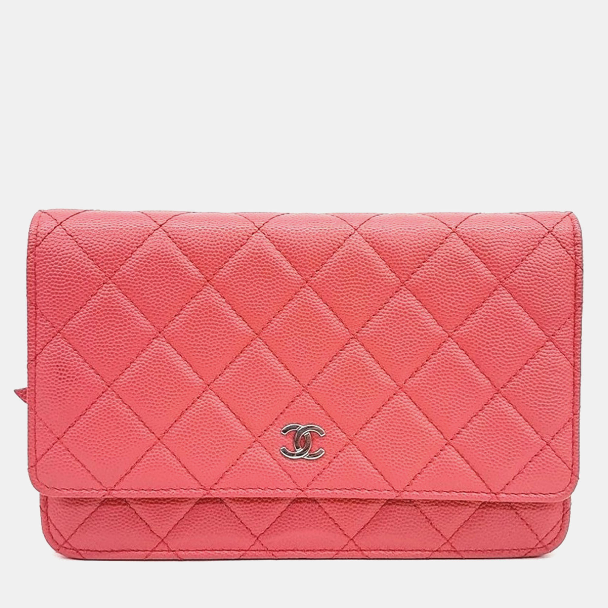 

Chanel Pink Leather Woc Mini Crossbody Bag