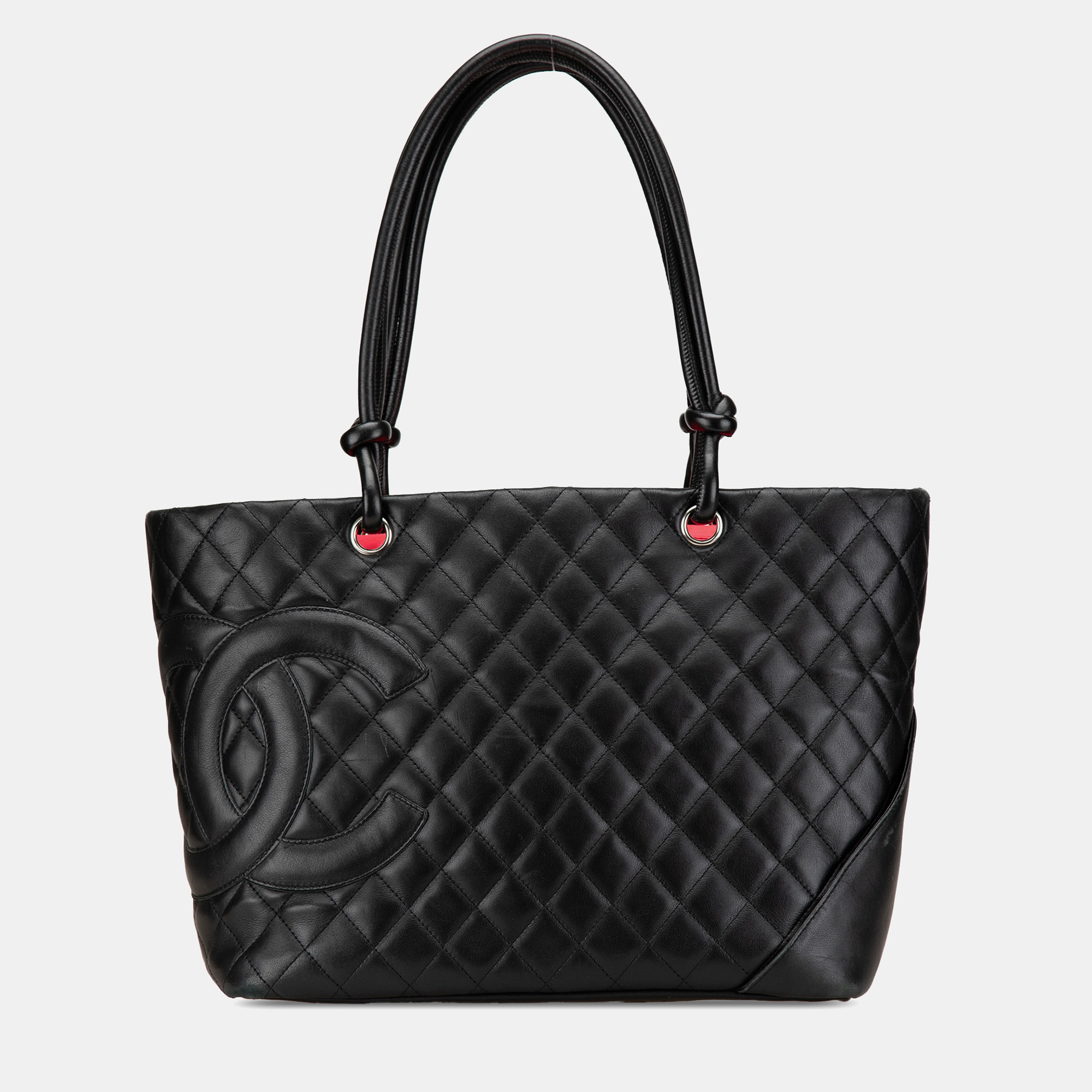 

Chanel Black Large Lambskin Cambon Ligne Tote