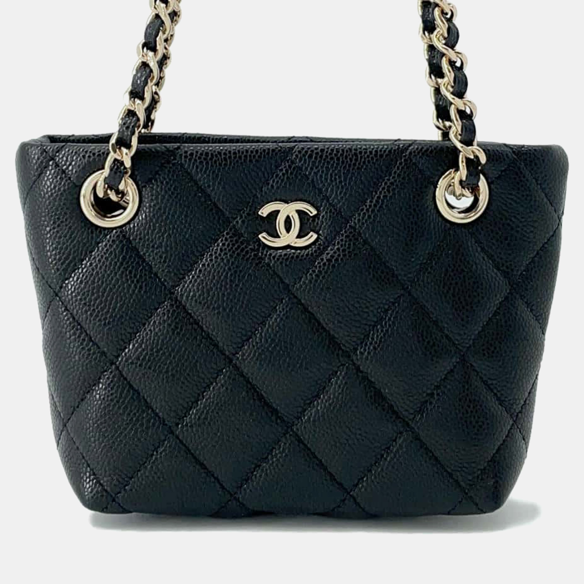 

Chanel Black Caviar Leather Shoulder Bag