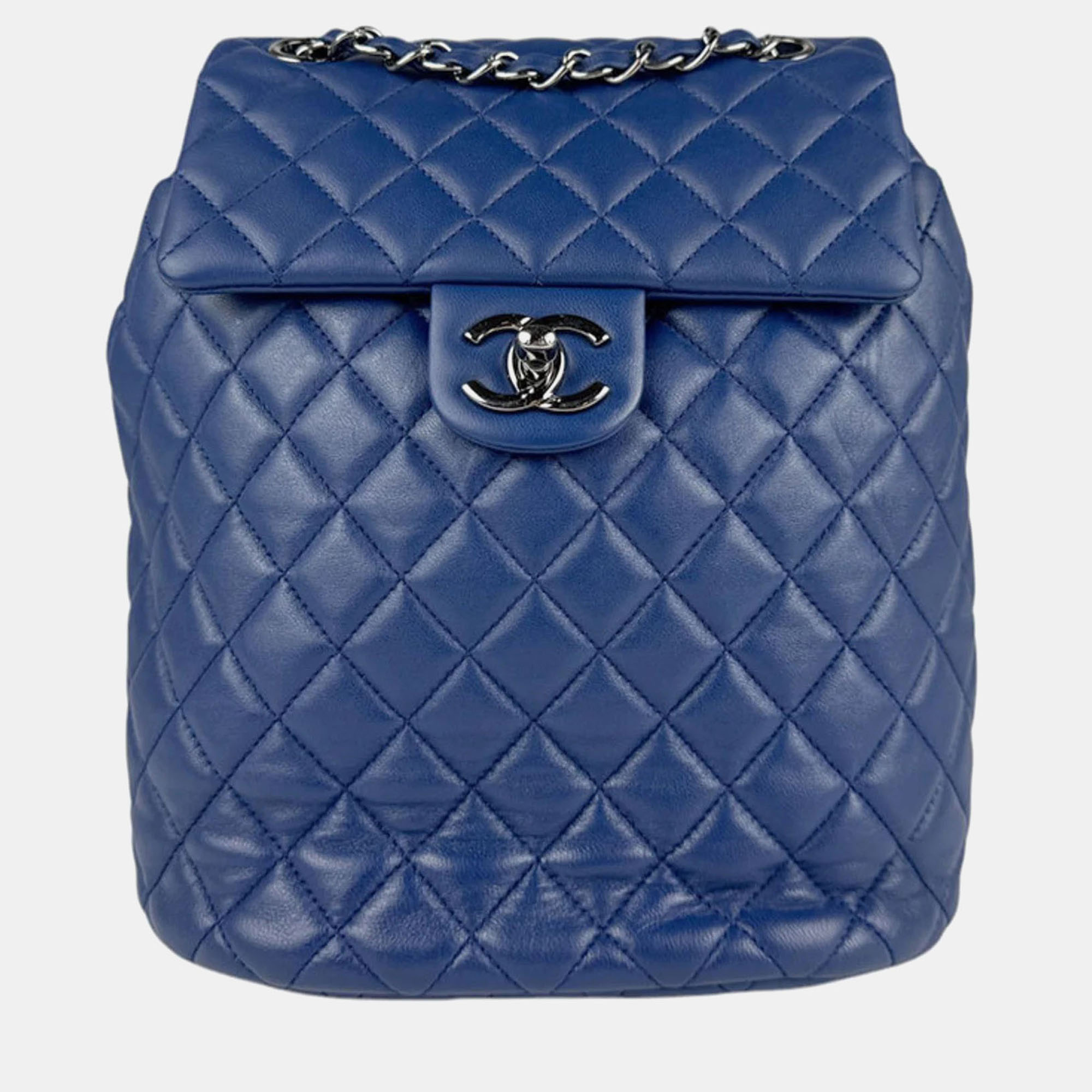 

Chanel Navy Blue Lambskin Urban Spririt Backpack