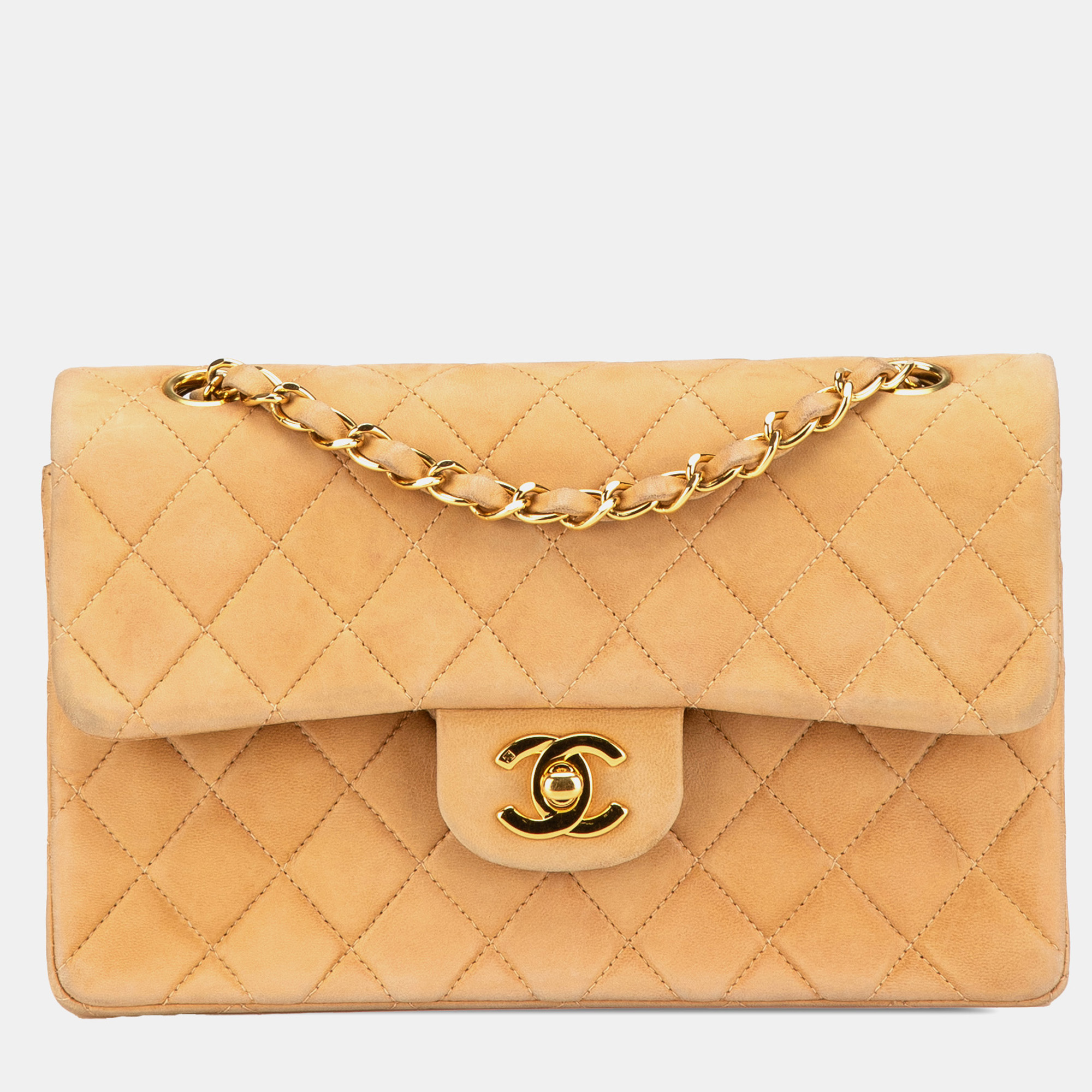 

Chanel Brown Small Classic Lambskin Double Flap