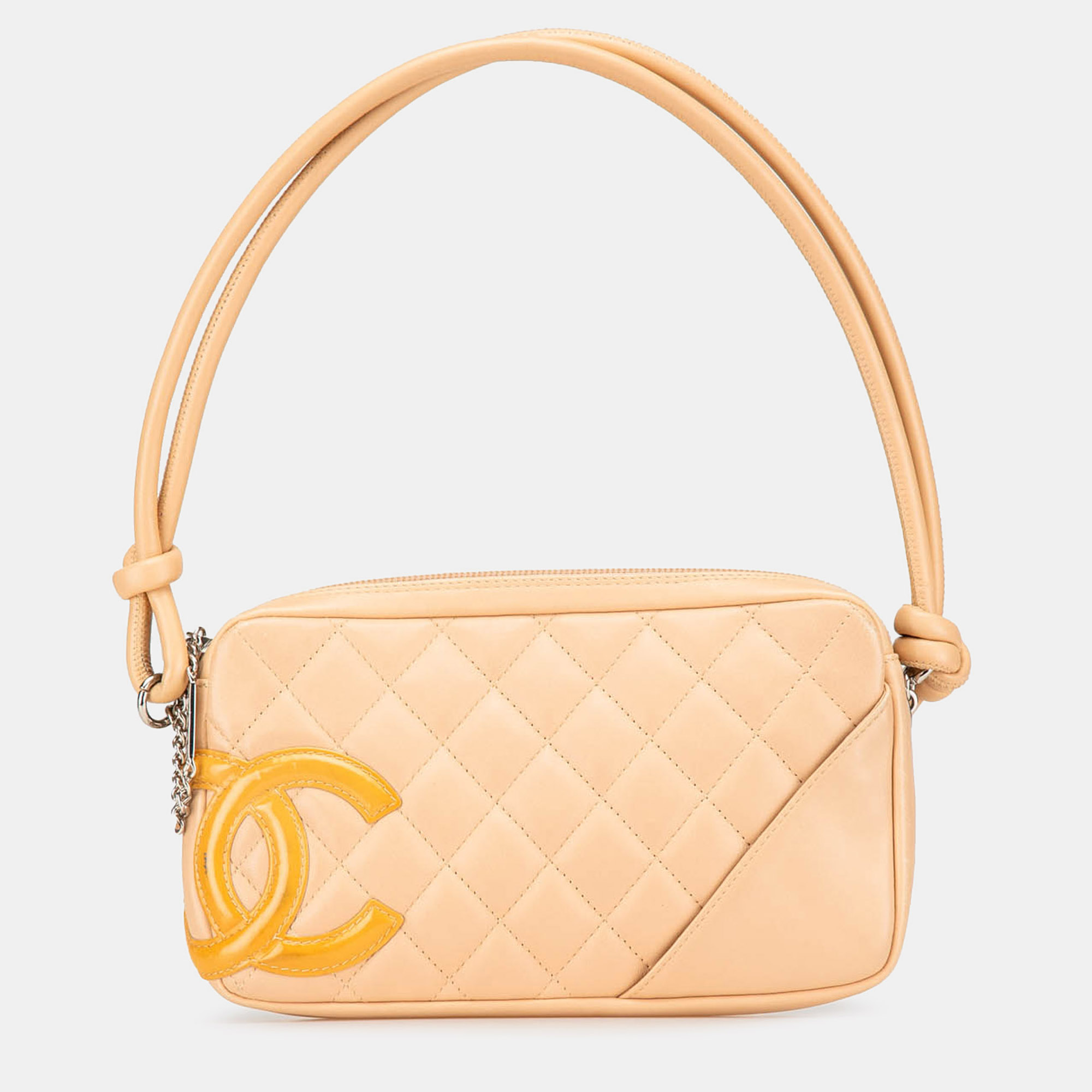 

Chanel Brown Lambskin Cambon Ligne Pochette