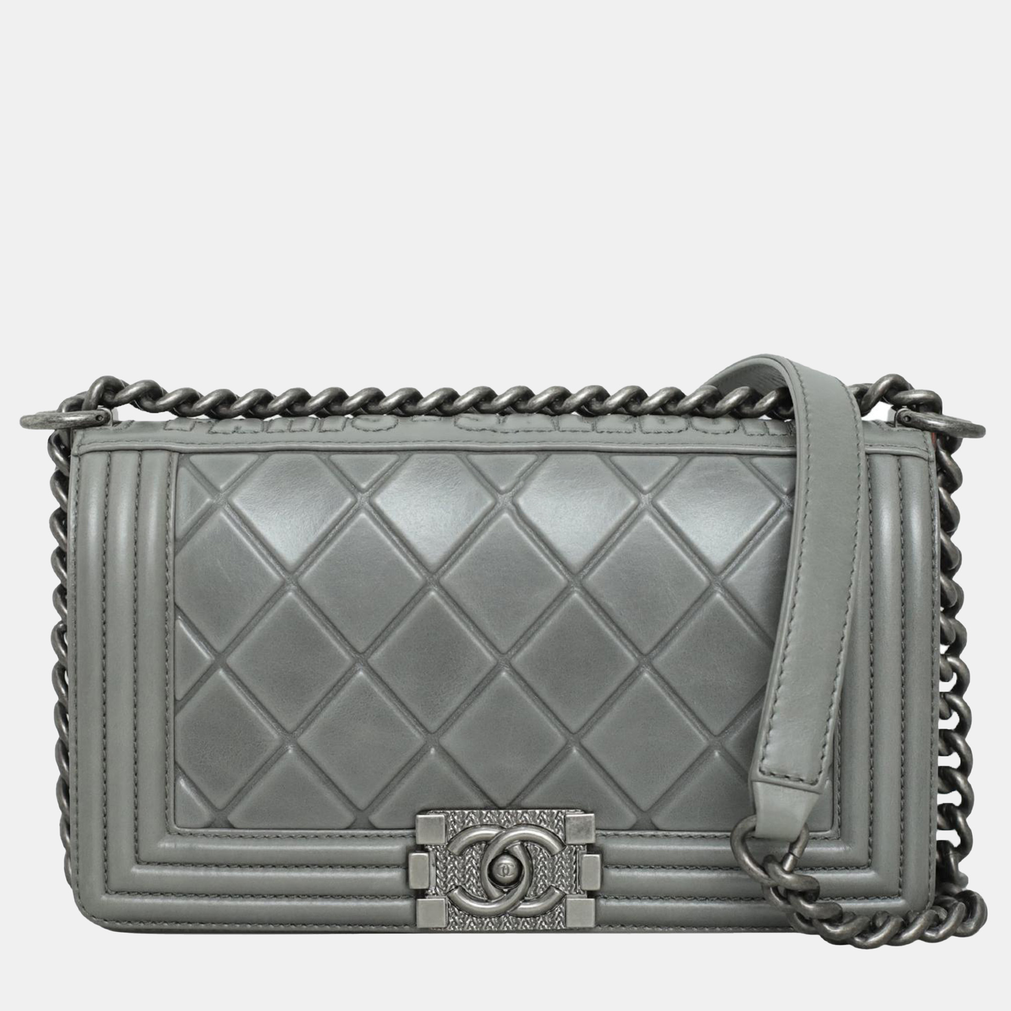 

Chanel Grey Paris-Salzburg Medium Boy Bag