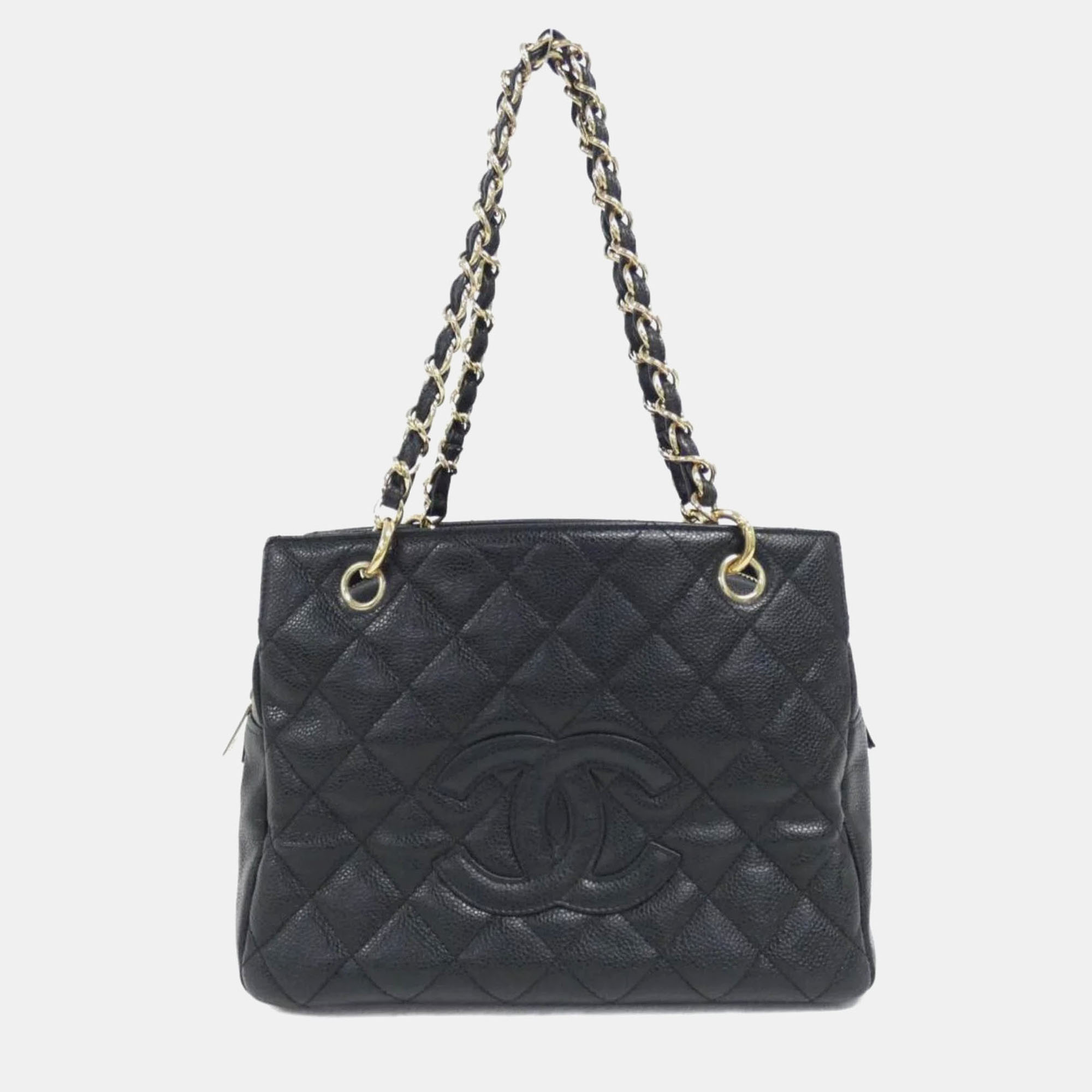 

Chanel Black Caviar Leather Shoulder Bag