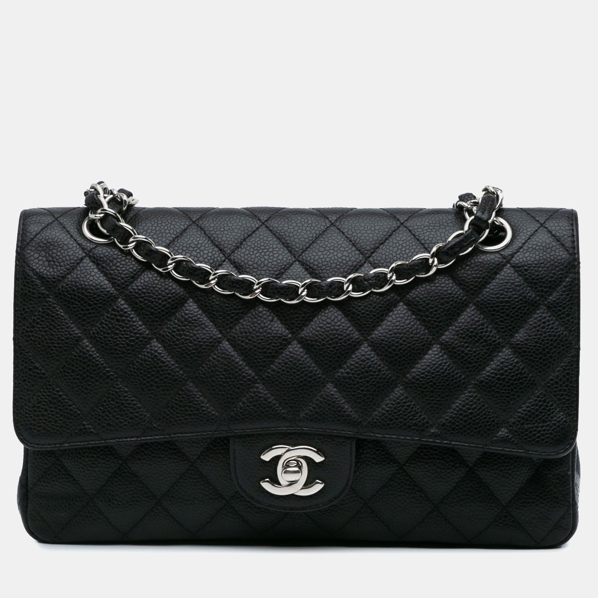 

Chanel Black Medium Classic Caviar Double Flap