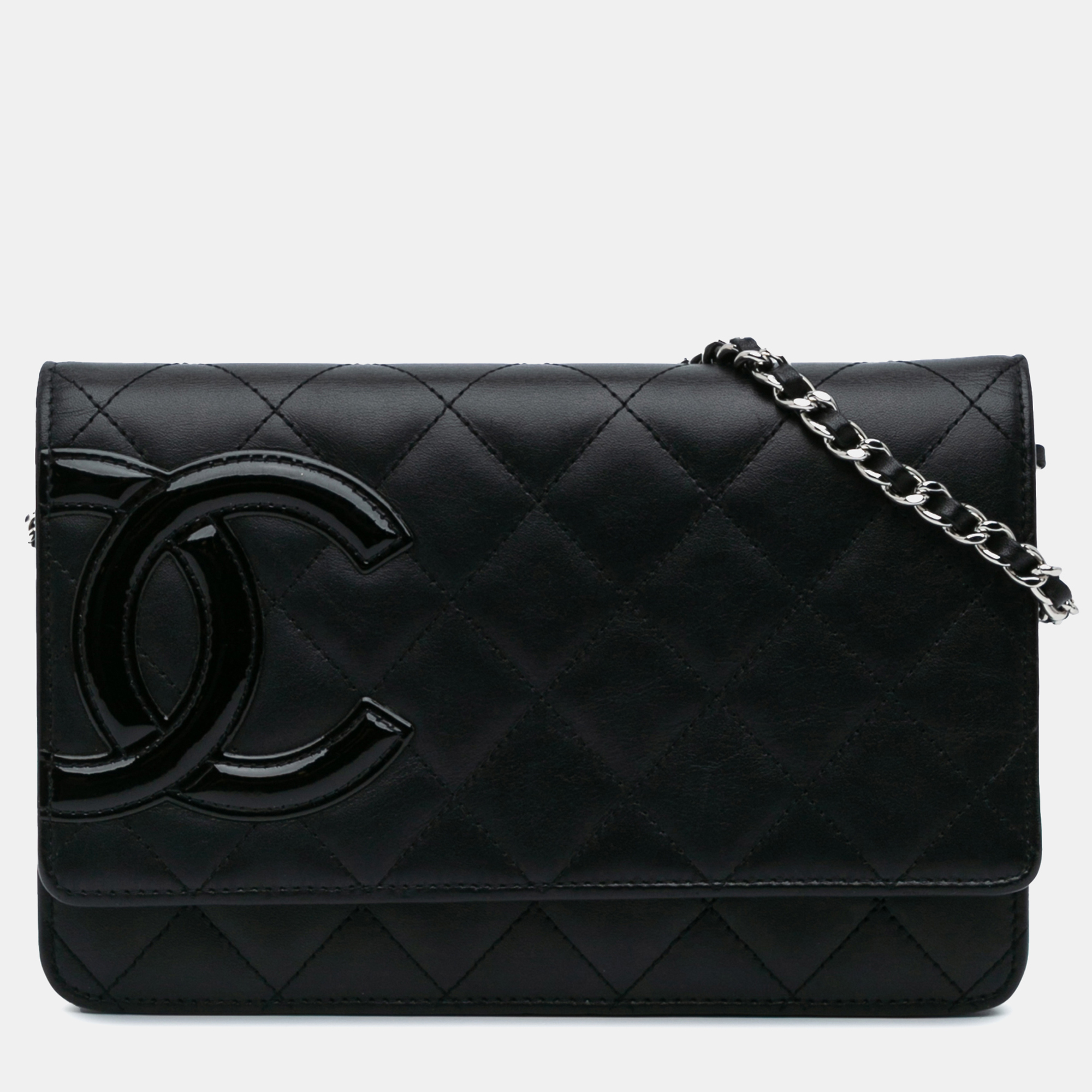 

Chanel Black Lambskin Cambon Ligne Wallet On Chain