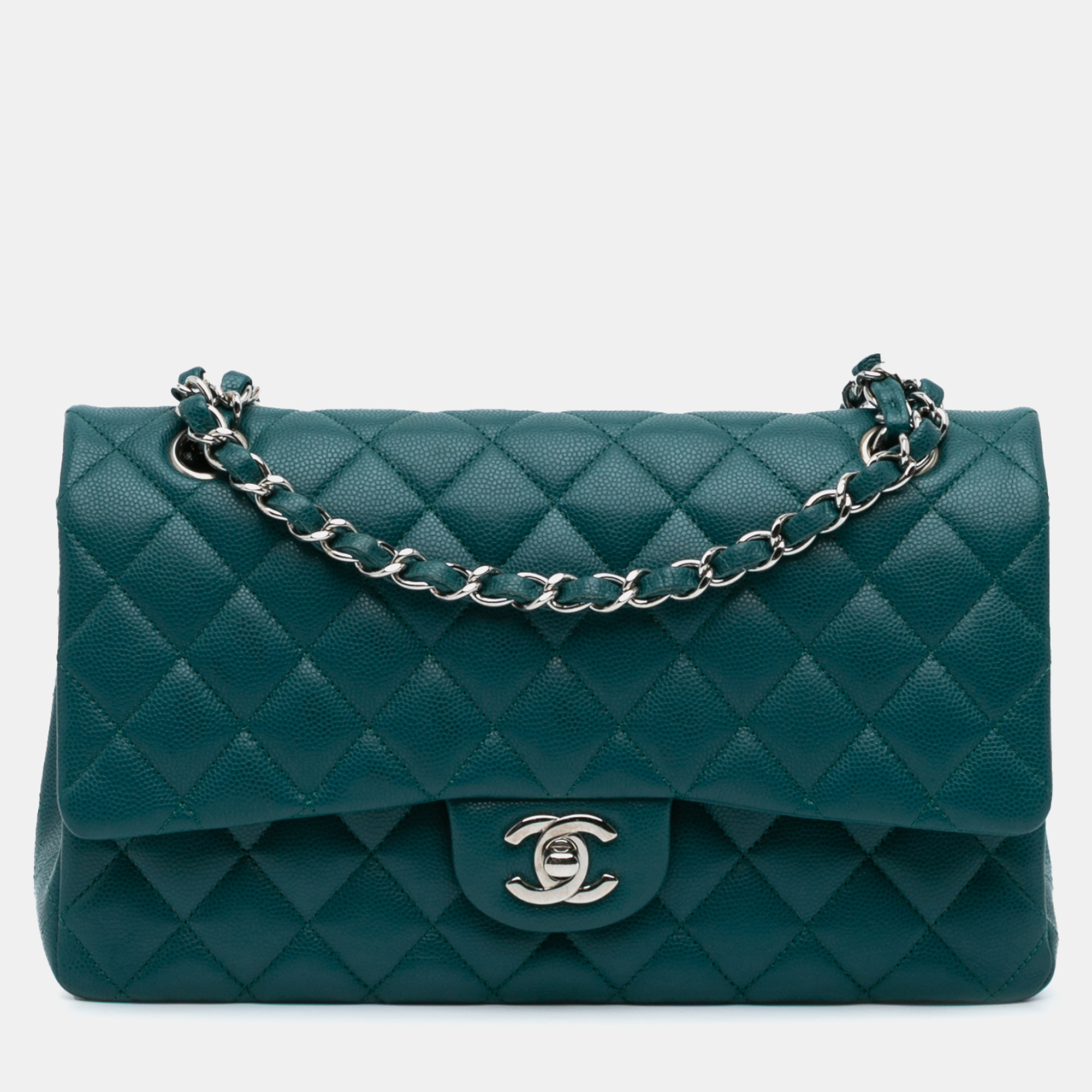 

Chanel Blue Medium Classic Caviar Double Flap