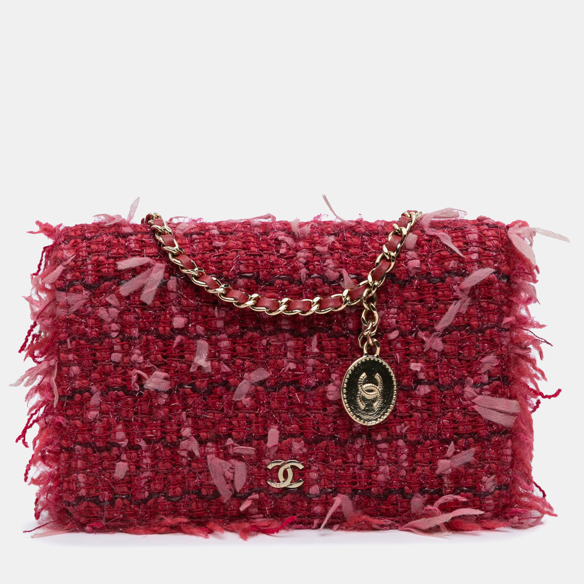 

Chanel Pink CC Tweed Wallet On Chain