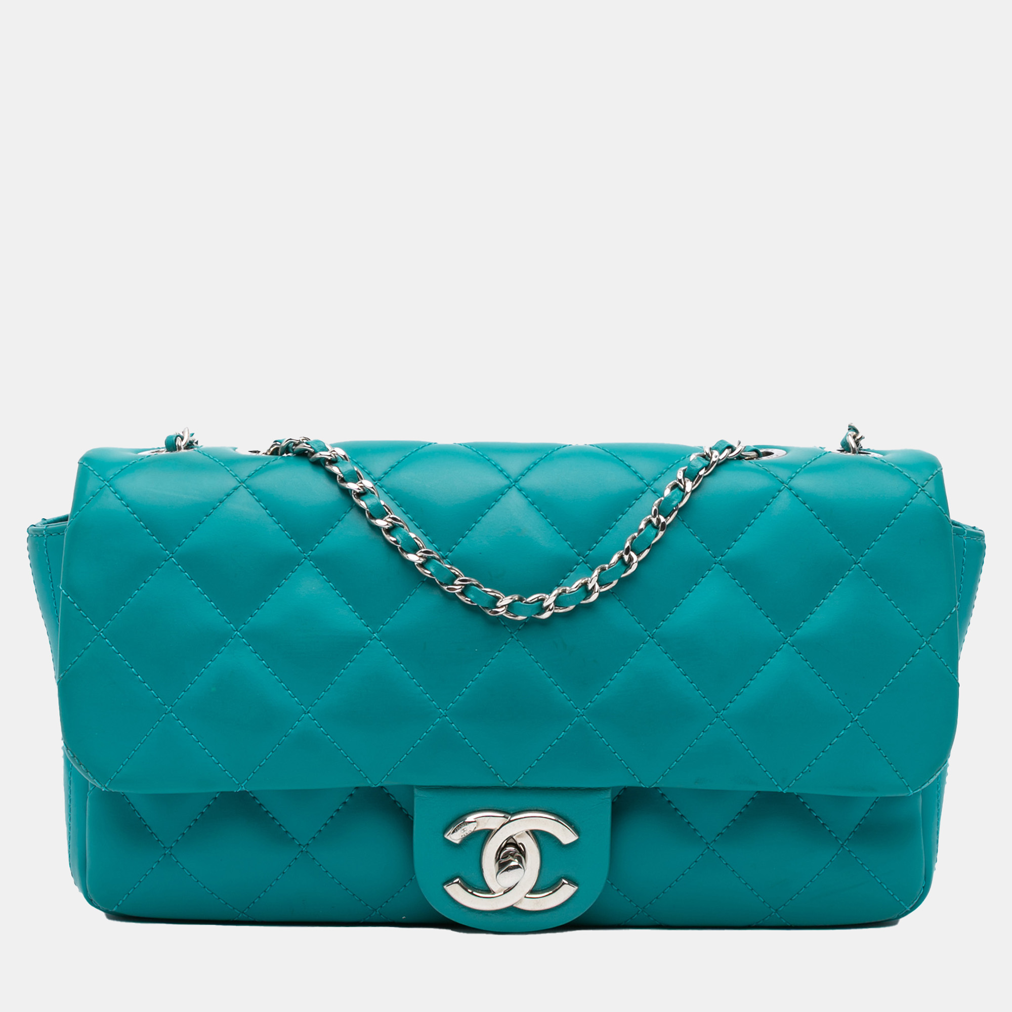 

Chanel Green Paris-Seoul Medium Lambskin Coco Rain Flap