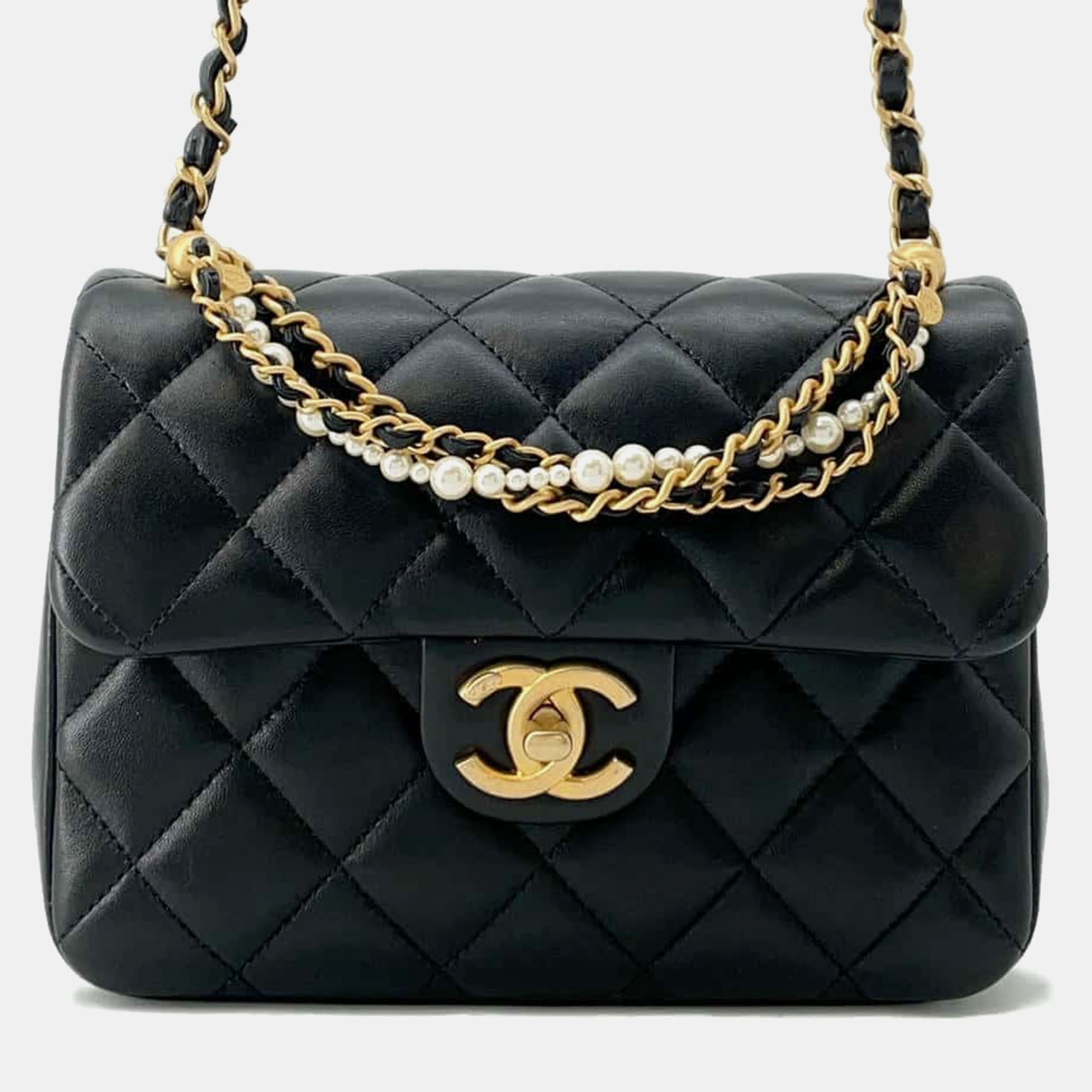 

Chanel Mini Flap Bag Black Lambskin