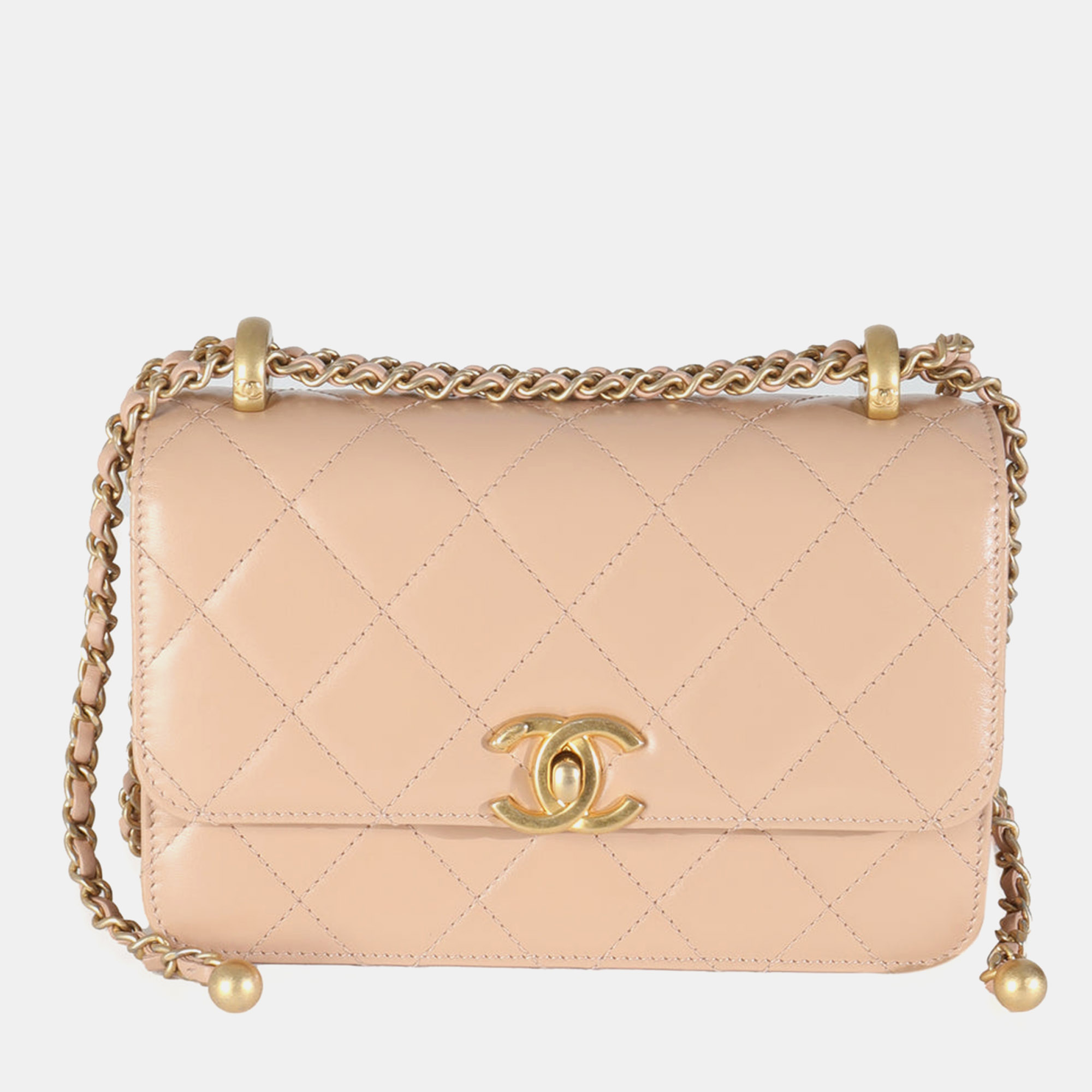 

Chanel Beige Quilted Calfskin Mini Perfect Fit Flap Bag