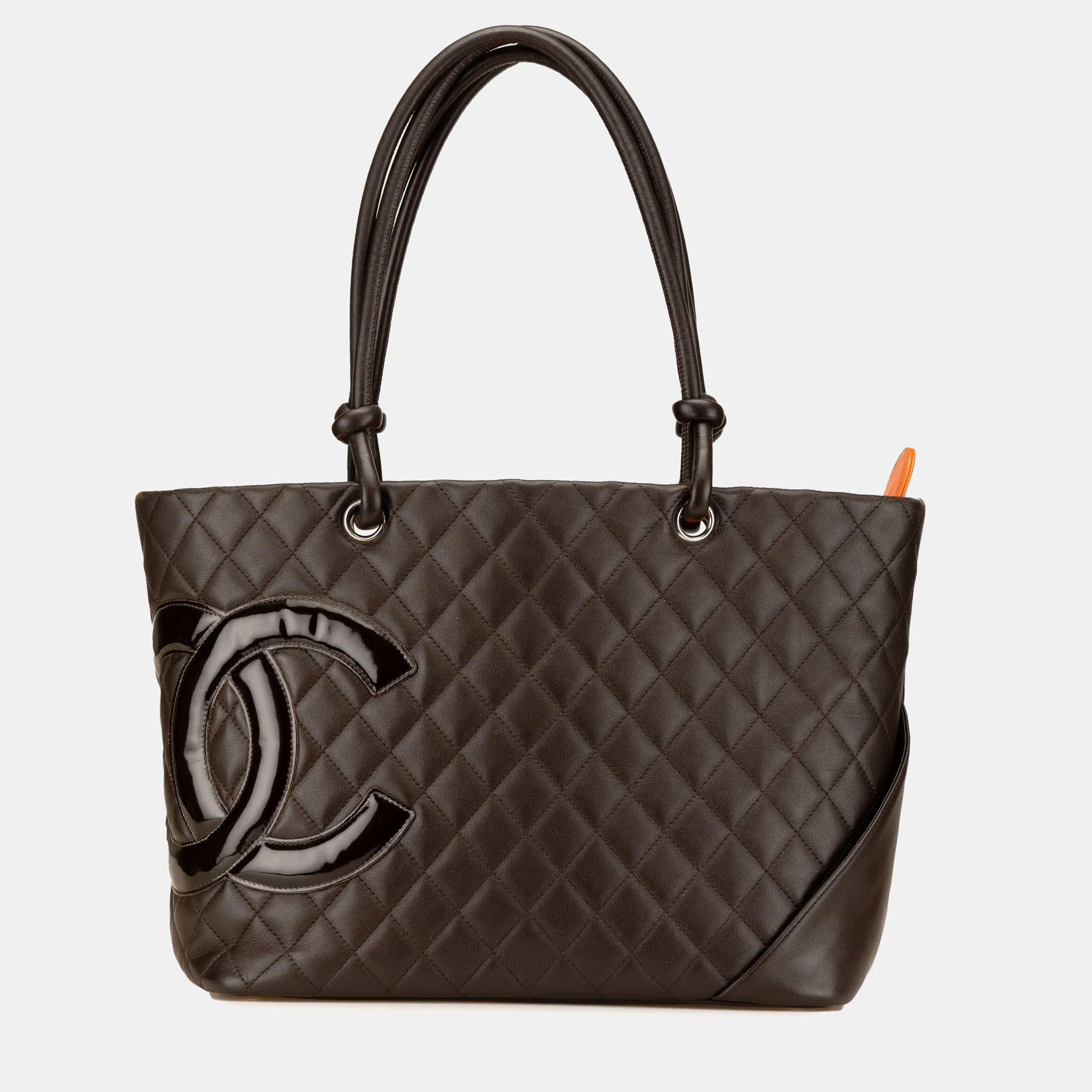 

Chanel Brown Large Lambskin Cambon Ligne Tote