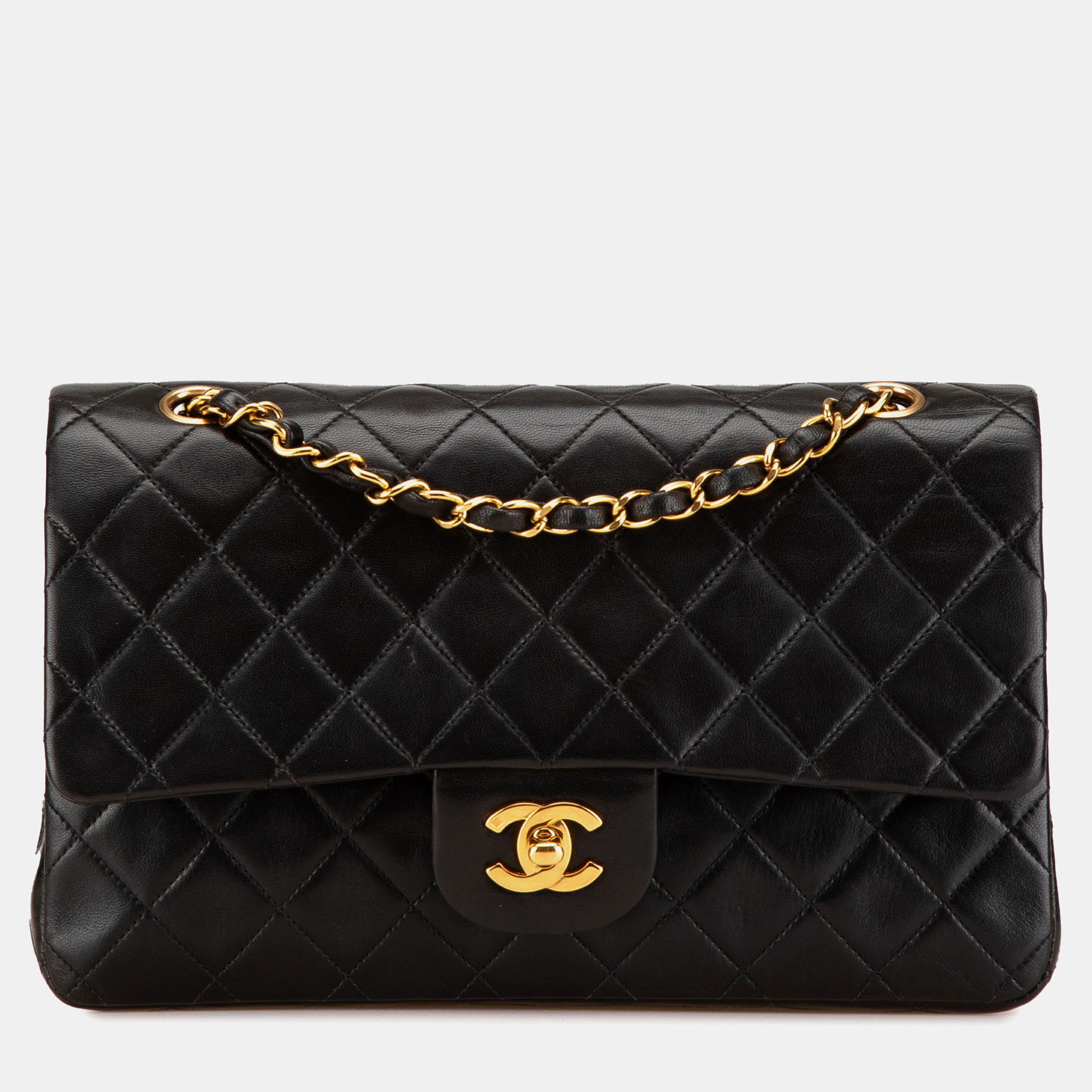 

Chanel Black Medium Classic Lambskin Double Flap