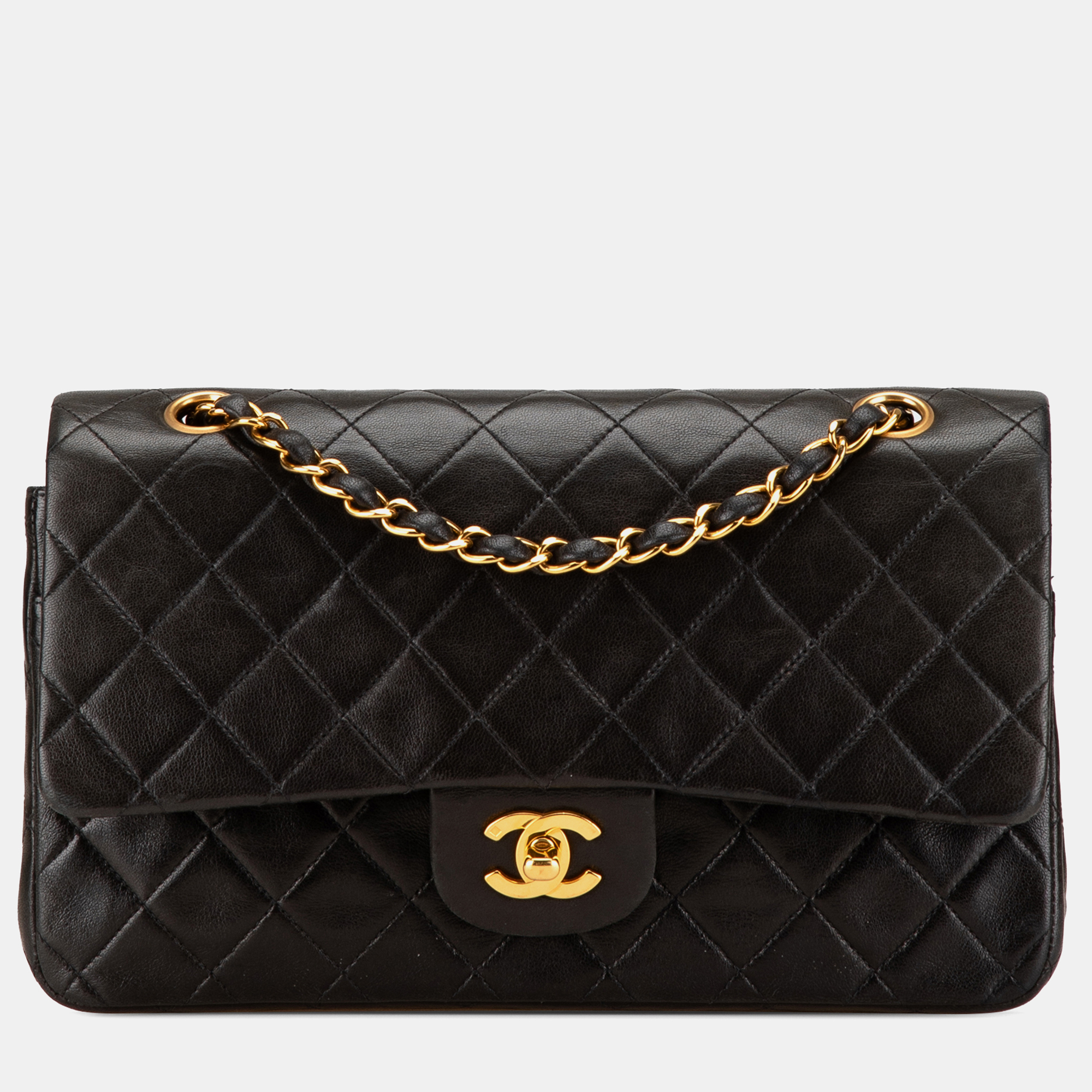 

Chanel Black Medium Classic Lambskin Double Flap