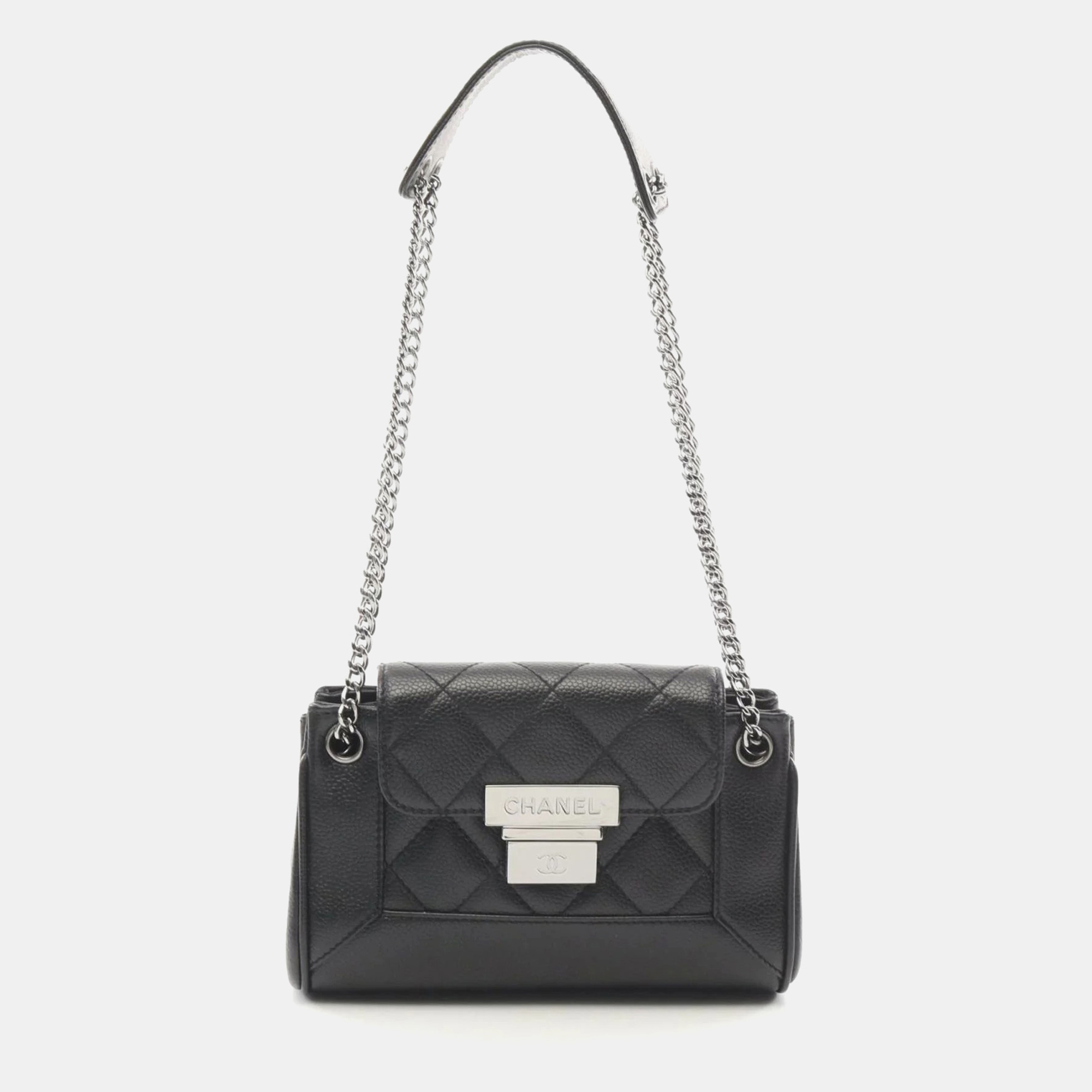 

Chanel Black Caviar Leather Shoulder Bag