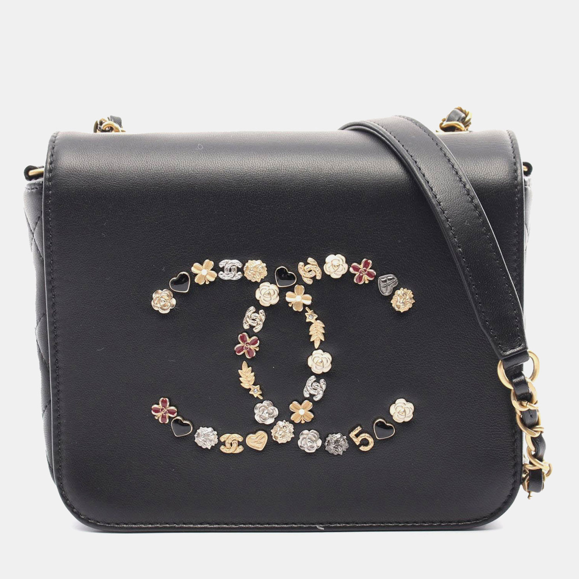 

Chanel Black Lambskin Lucky Charms Flap Crossbody