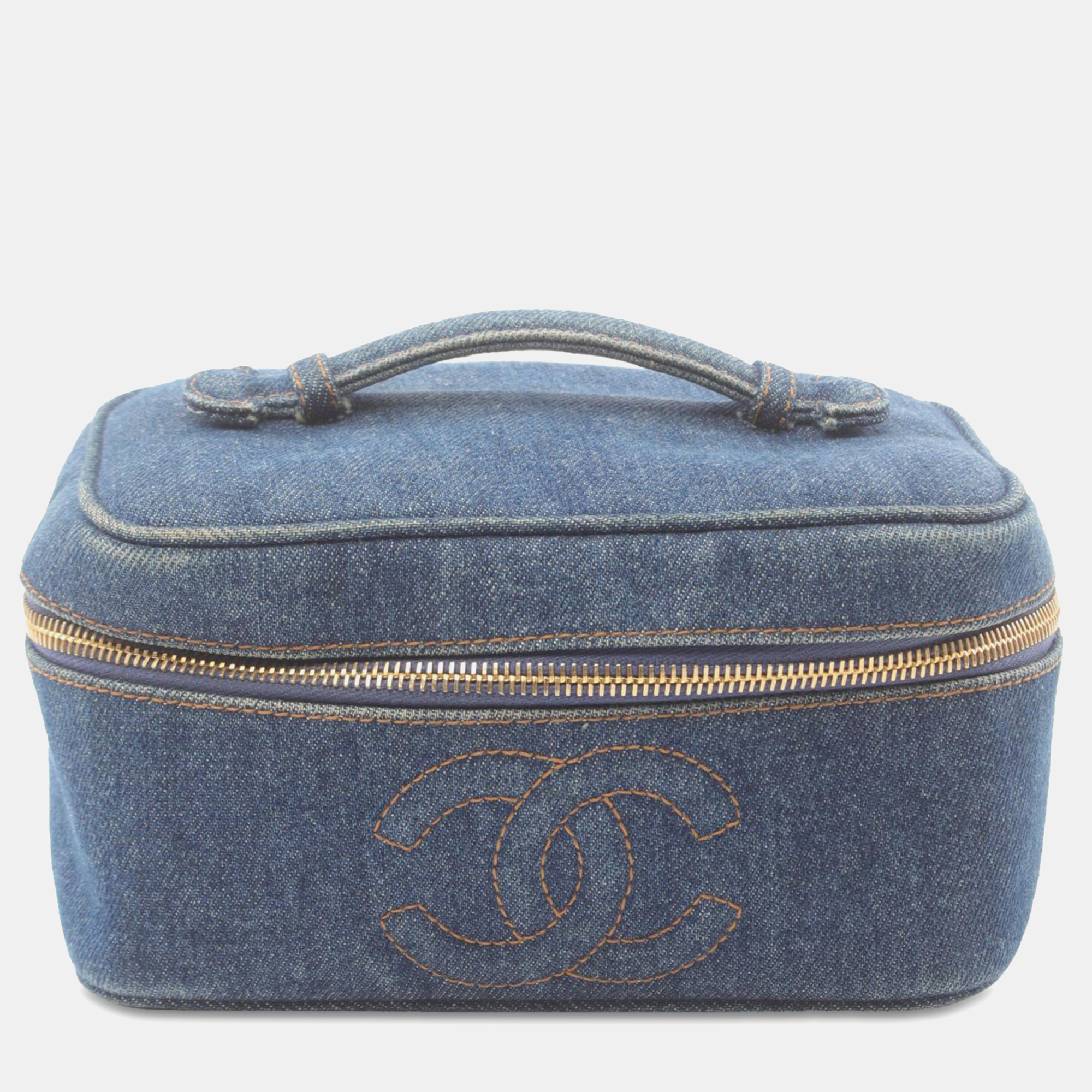 

Chanel Blue CC Denim Vanity Bag