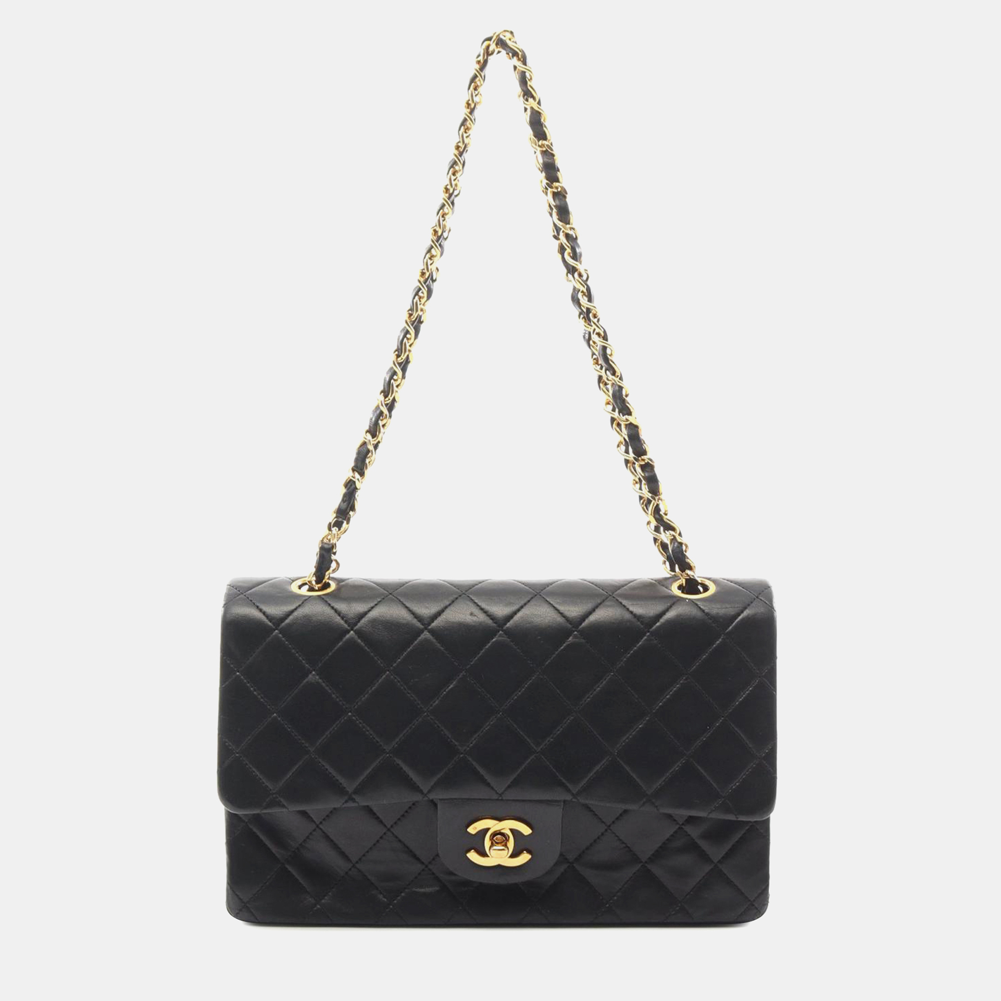 

Chanel Black Medium Classic Lambskin Double Flap