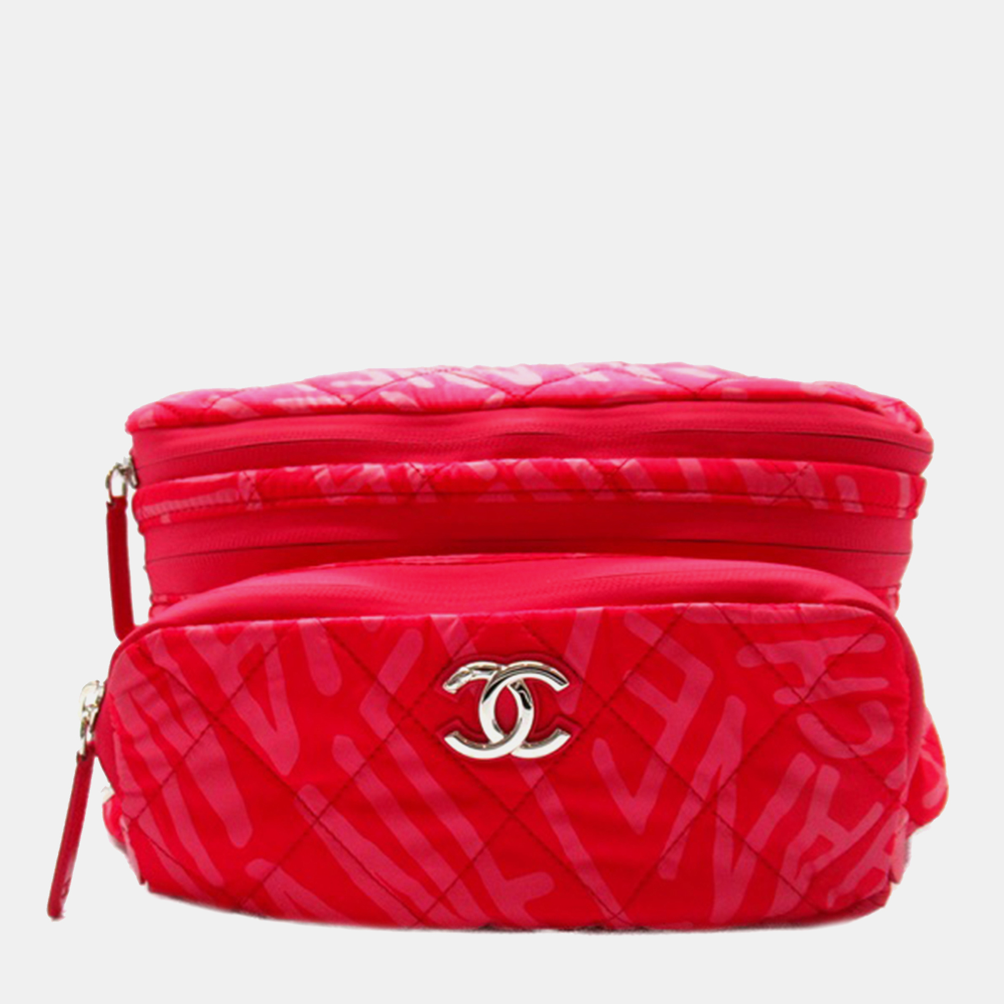 

Chanel Pink Printed Nylon Coco Neige Convertible Backpack