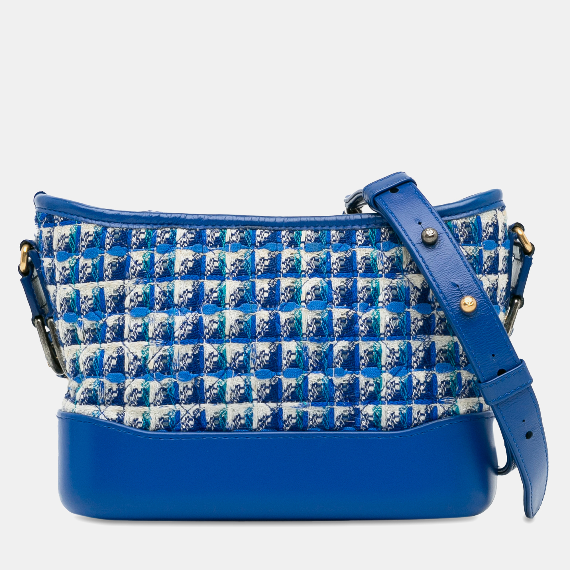 

Chanel Blue Small Tweed Gabrielle Crossbody