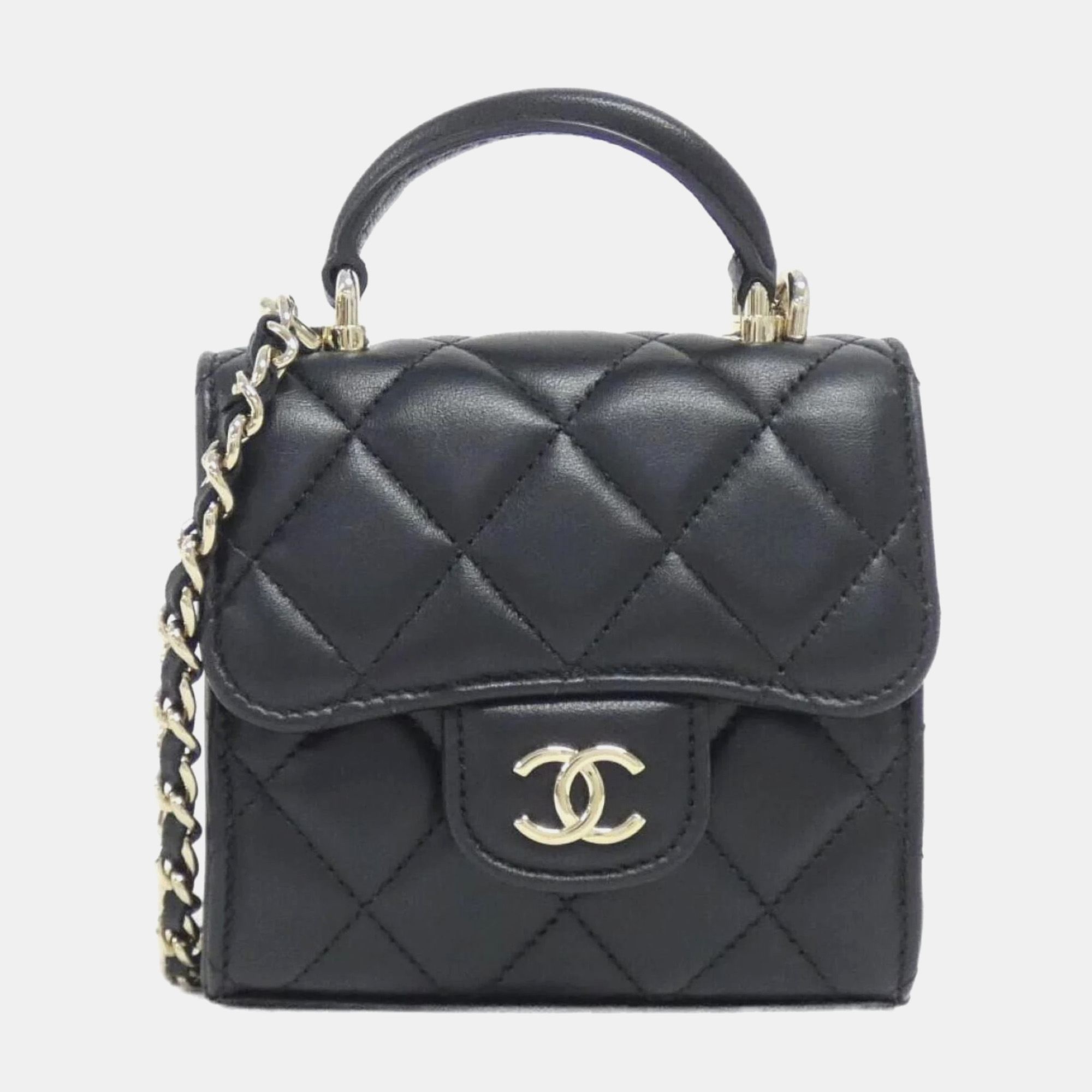 

Chanel Black Leather Shoulder Bag