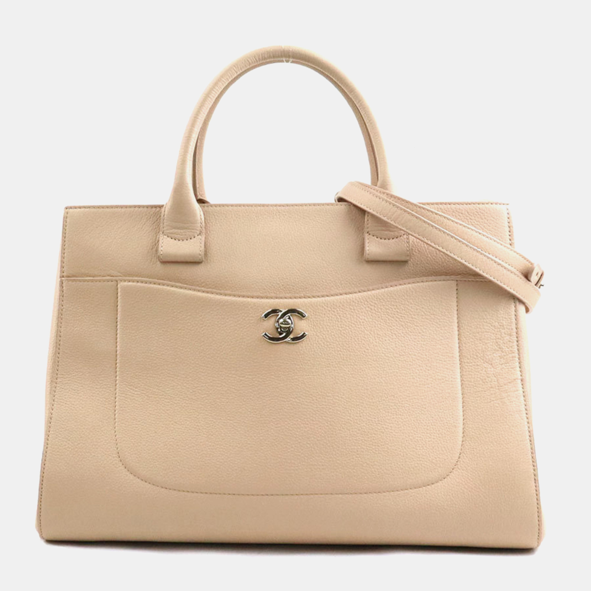 

Chanel Beige Leather Neo Executive Tote Bag