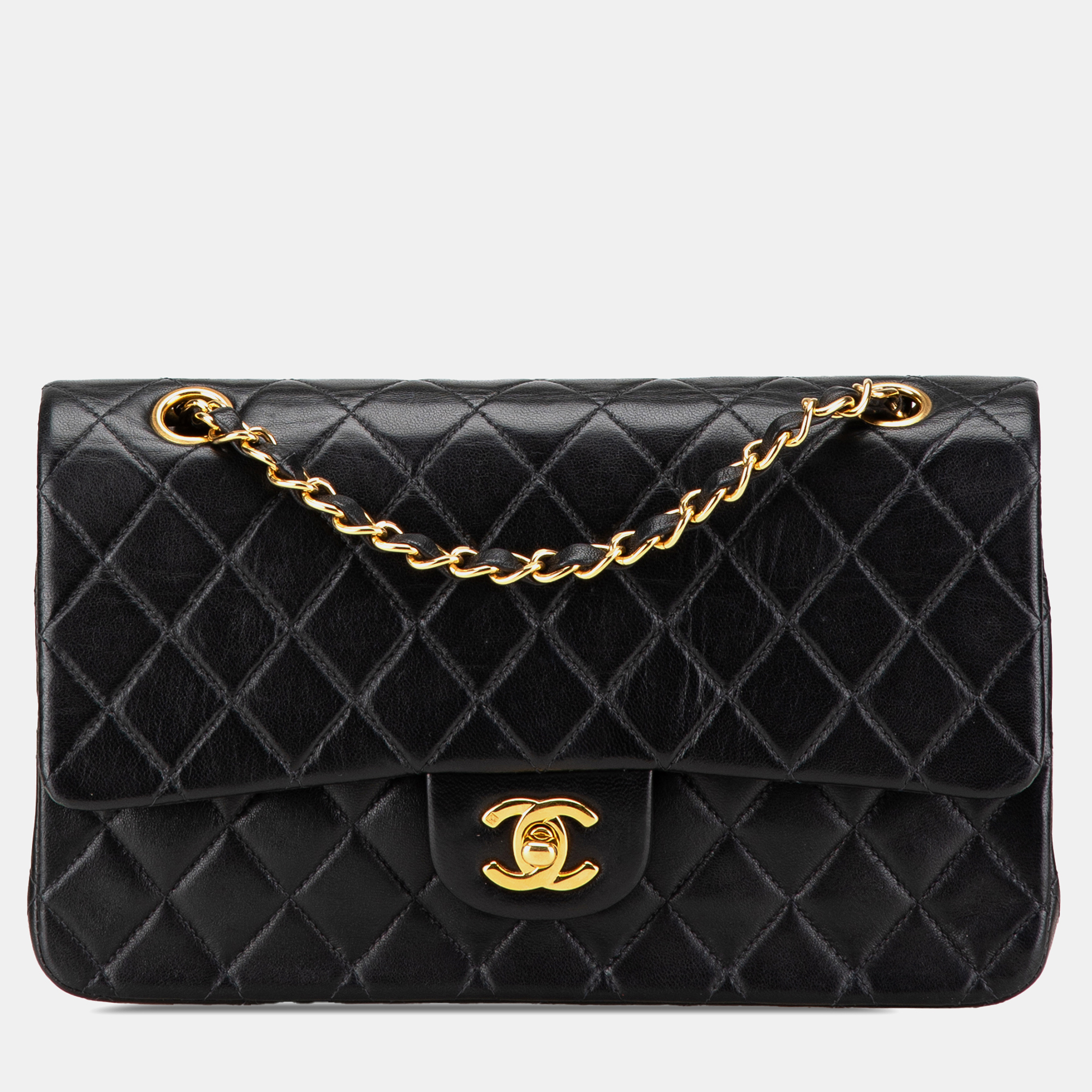 

Chanel Black Medium Classic Lambskin Double Flap