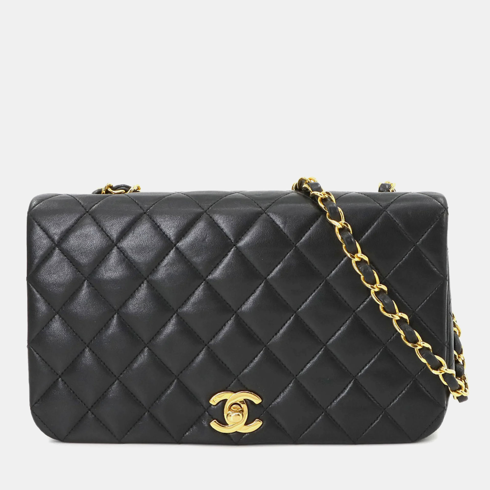 

Chanel Black Leather Chain Shoulder Bag