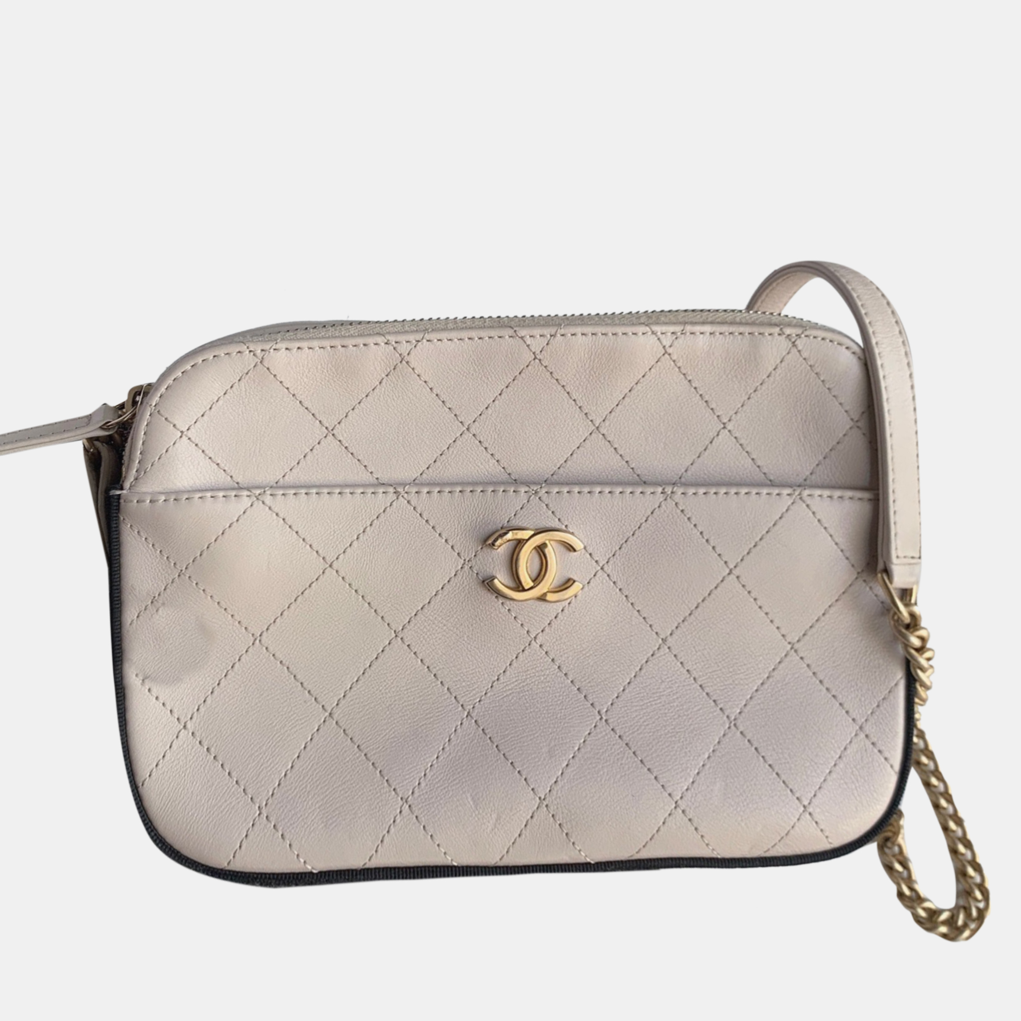 

Chanel Ivory White Camera Shoulder Bag