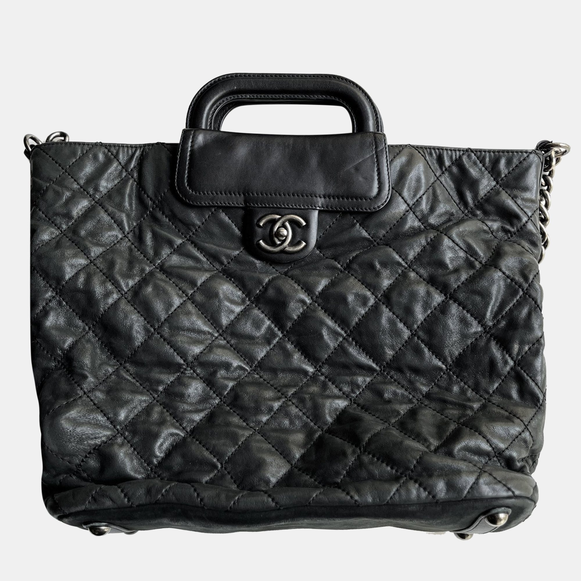 

Chanel Black Shopping Tote Bag