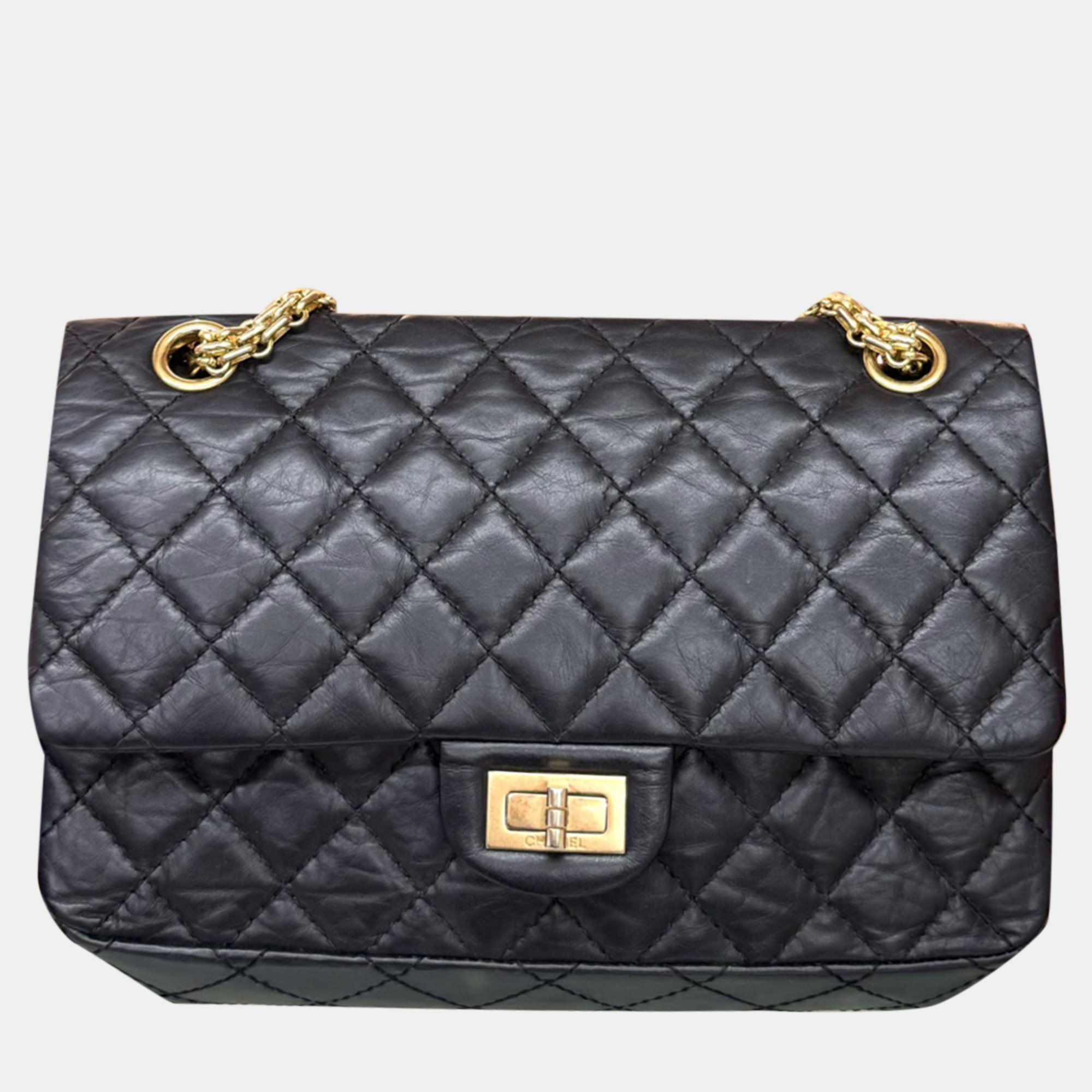

Chanel Black 2.55 Small Shoulder Bag