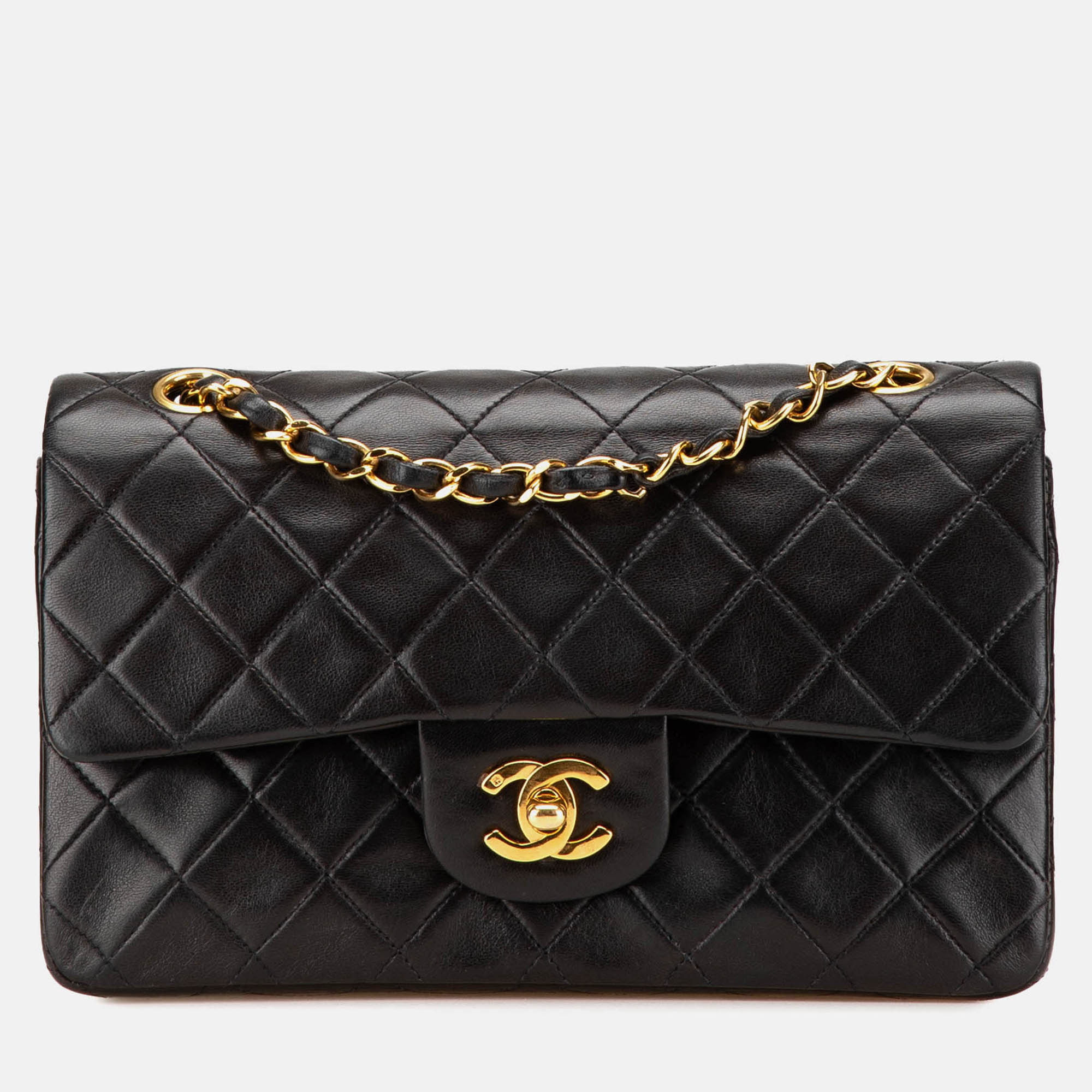 

Chanel Black Small Classic Lambskin Double Flap