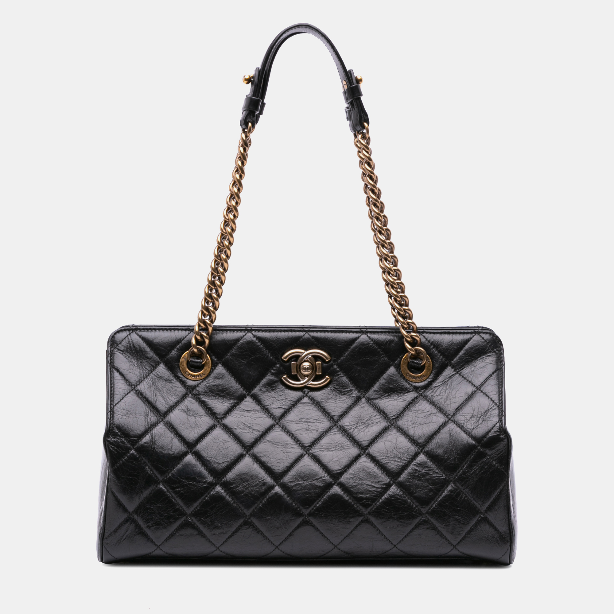 

Chanel Black Quilted Calfskin Perfect Edge Tote