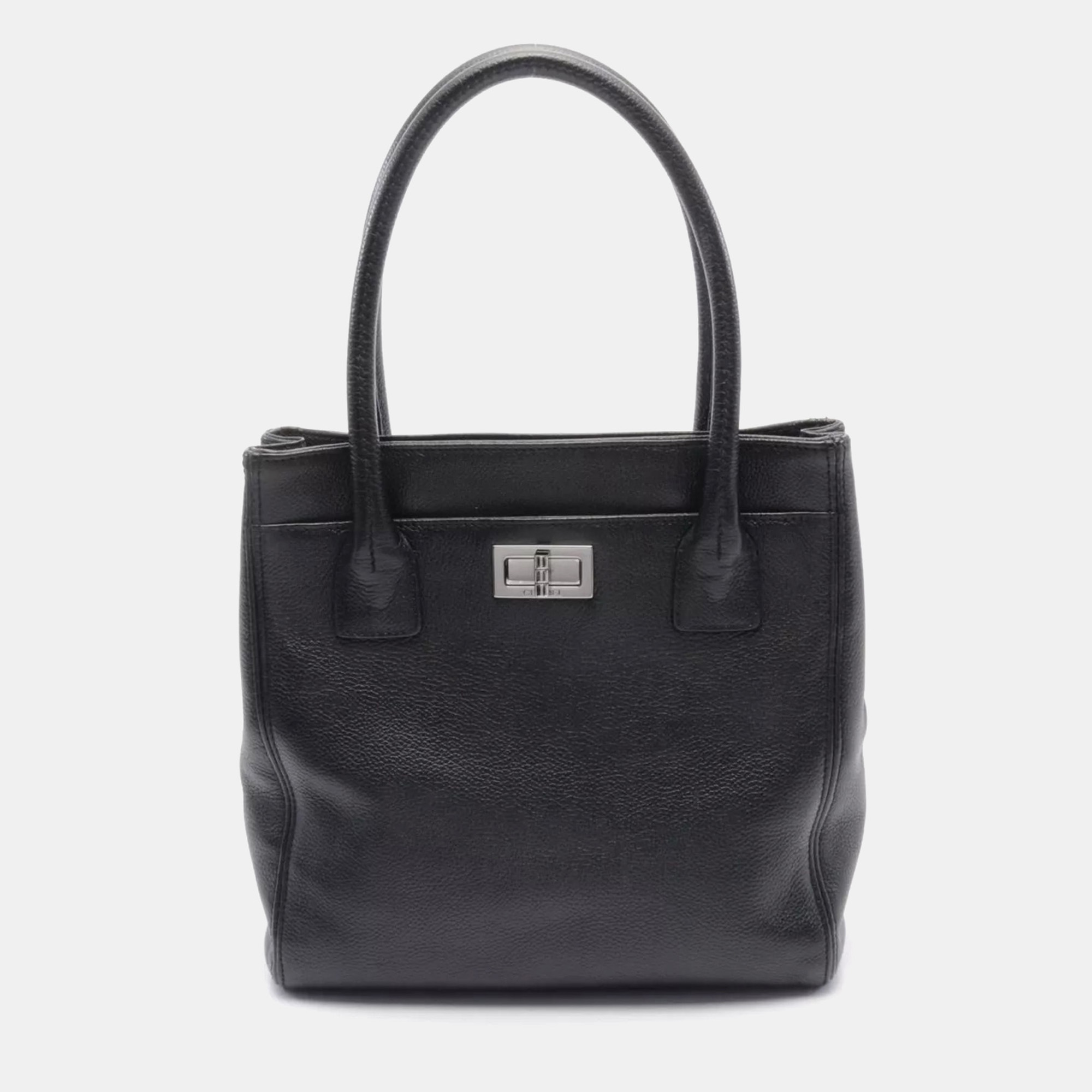

Chanel 2.55 Executive Tote Bag Leather Black