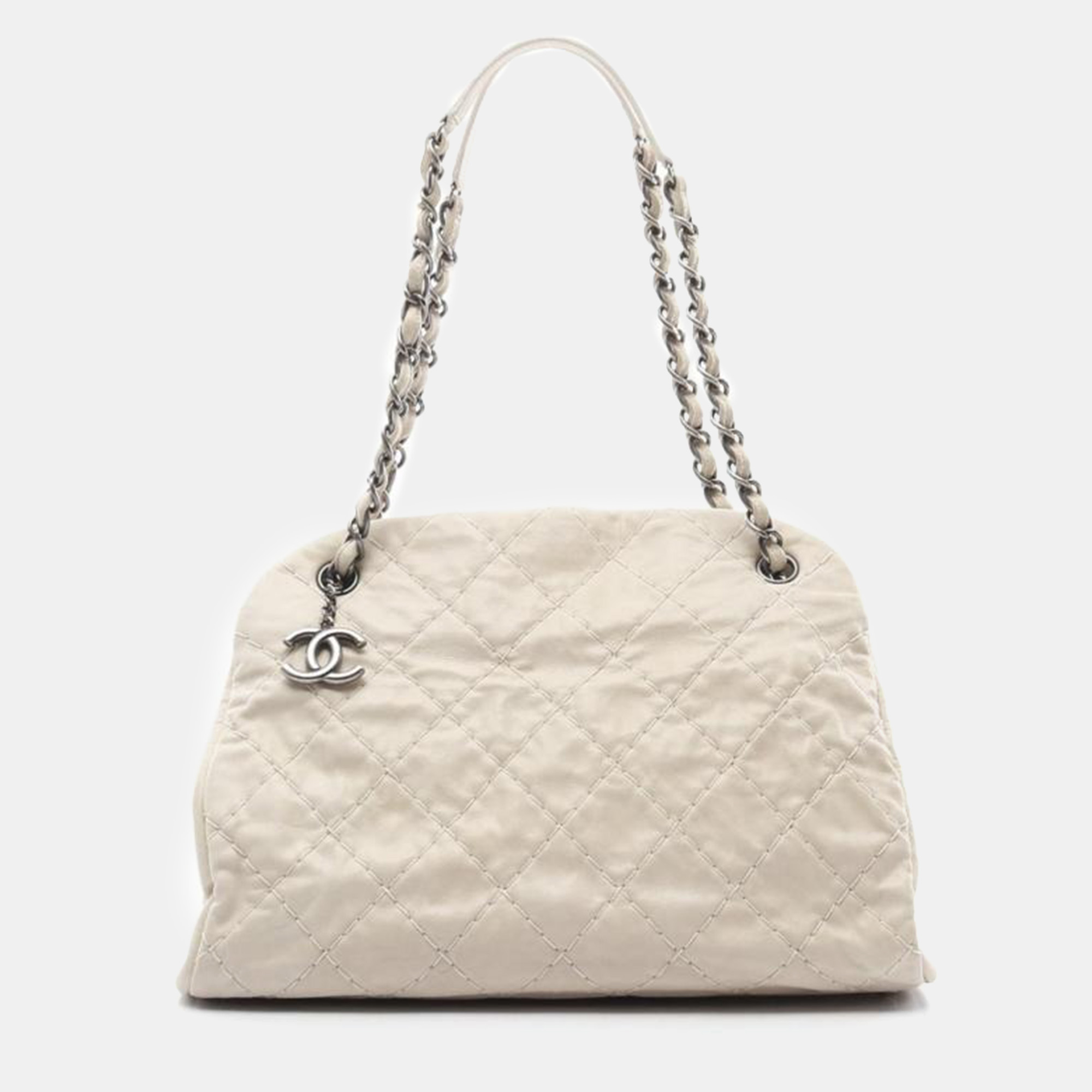 

Chanel Mademoiselle Bowling Bag On The Road, Beige