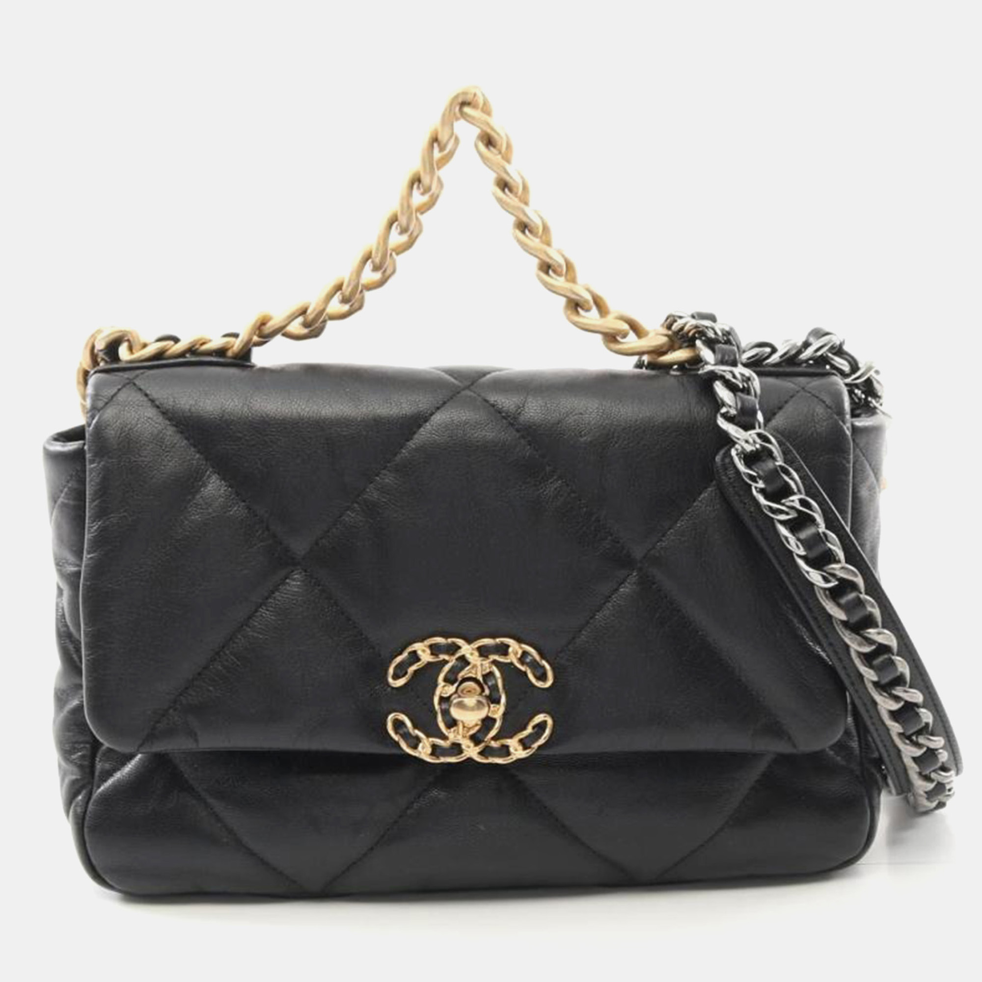 

Chanel Black Quilted Leather 19 Shoulder Bag